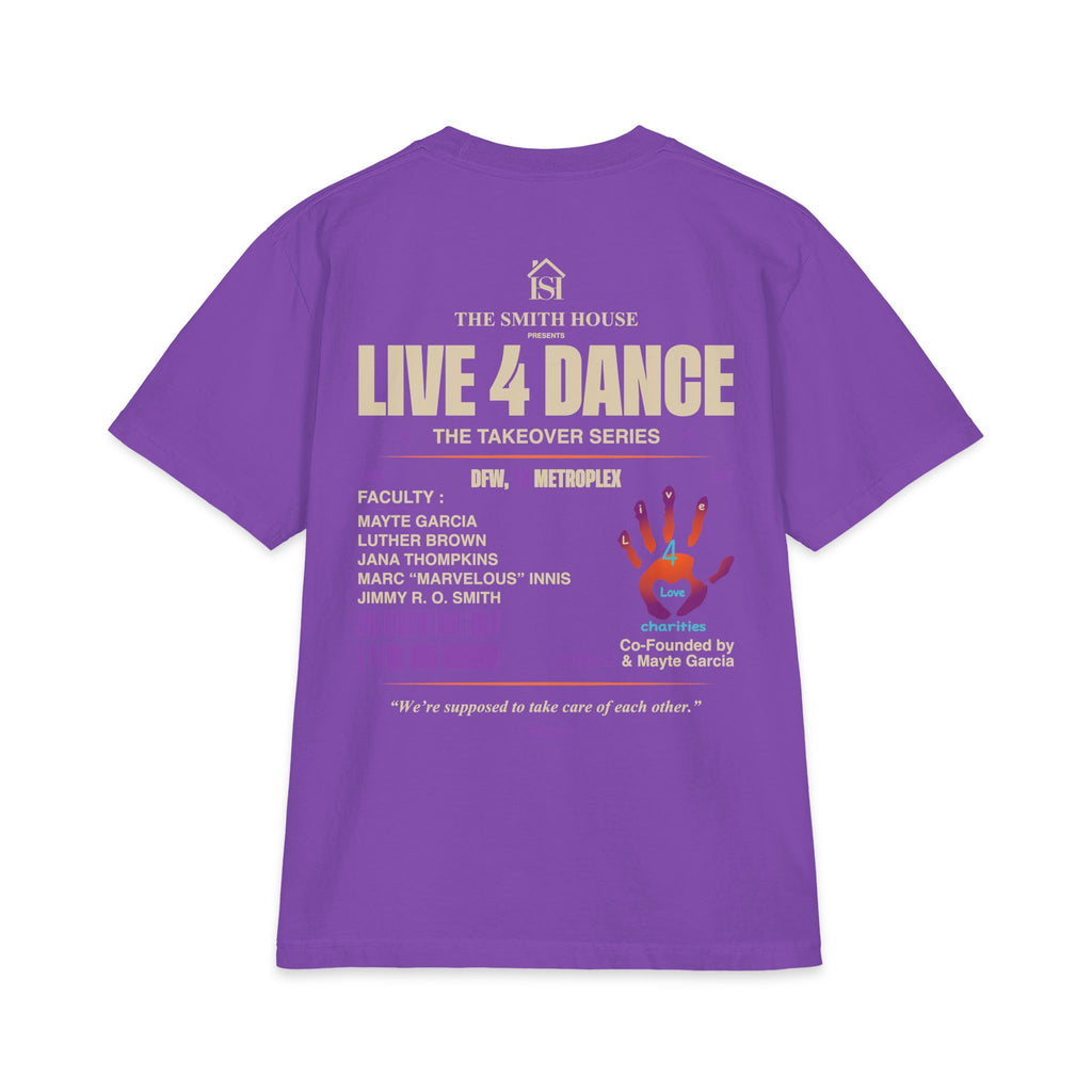 Live 4 Dance DFW Takeover T-Shirt — Live4LoveCharities Dance Convention Shirt