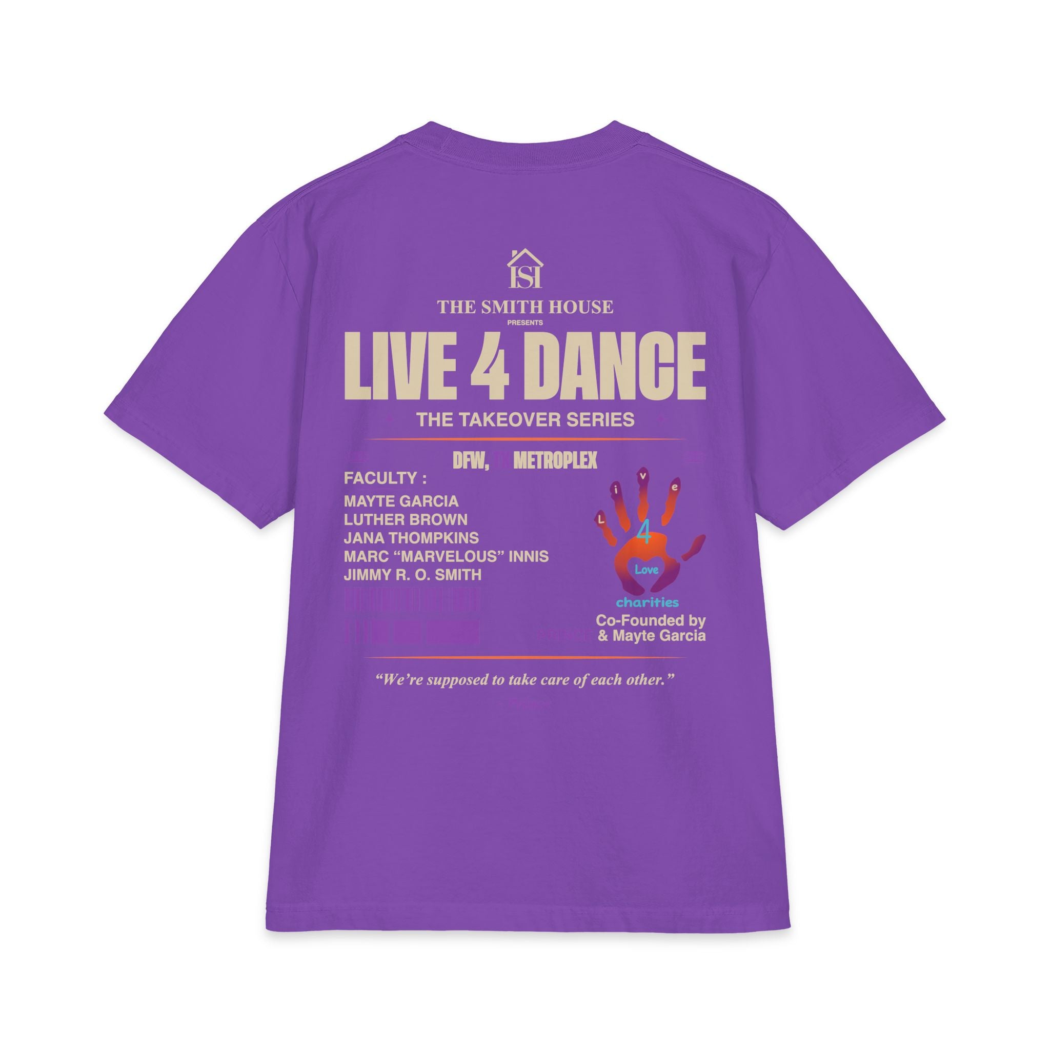 Live 4 Dance DFW Takeover T-Shirt — Live4LoveCharities Dance Convention Shirt