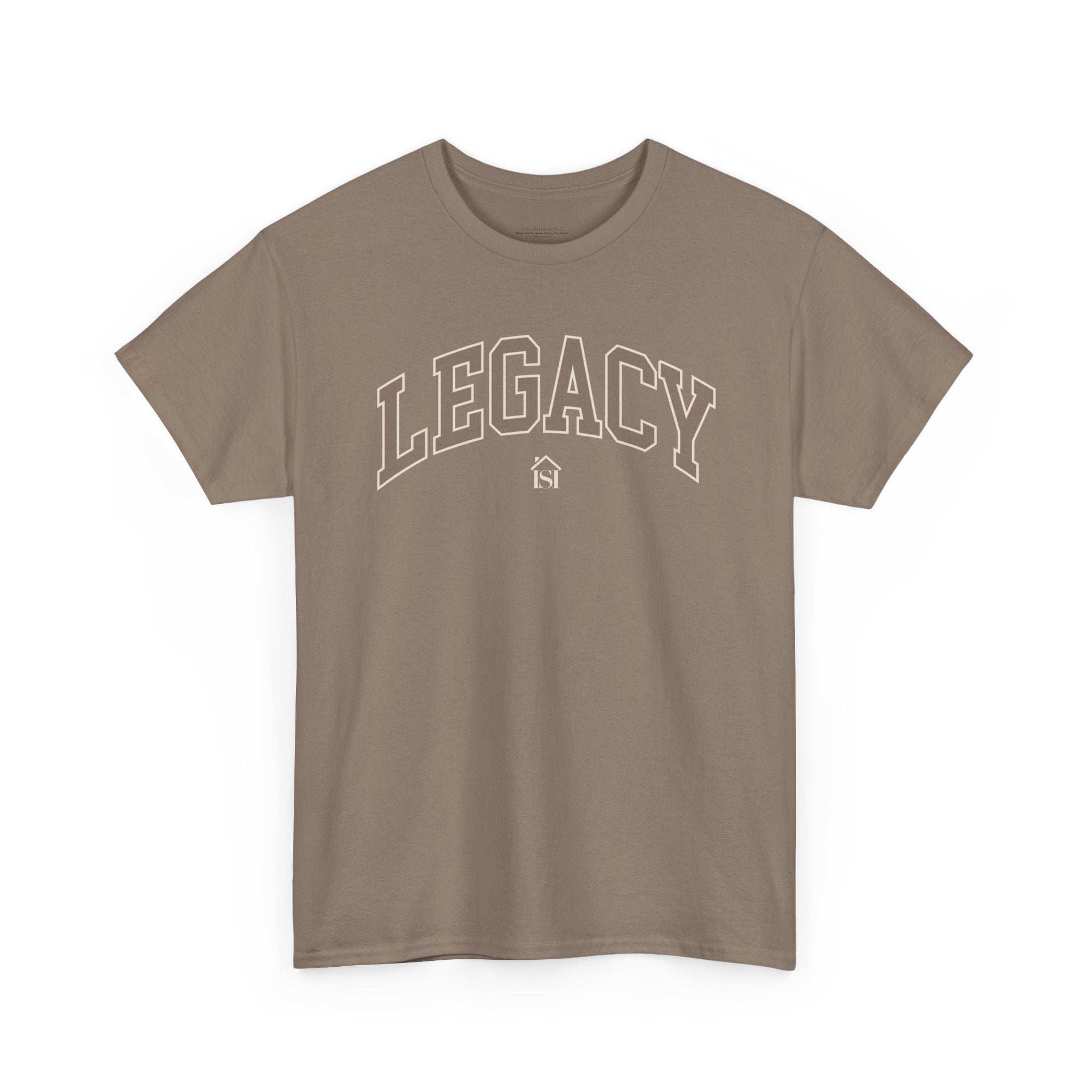 Legacy Graphic Tee — "Legacy" Arch Print Inspirational Cotton Shirt