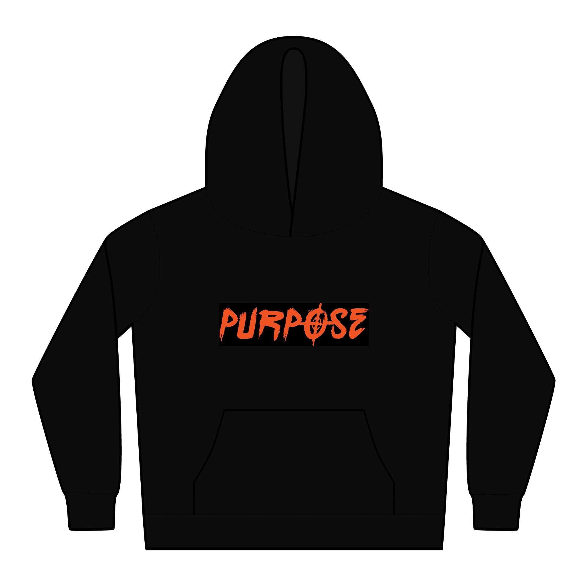 Purpose Driven Kids Relax Hoodie - Cool Black Design for Comfort & Style