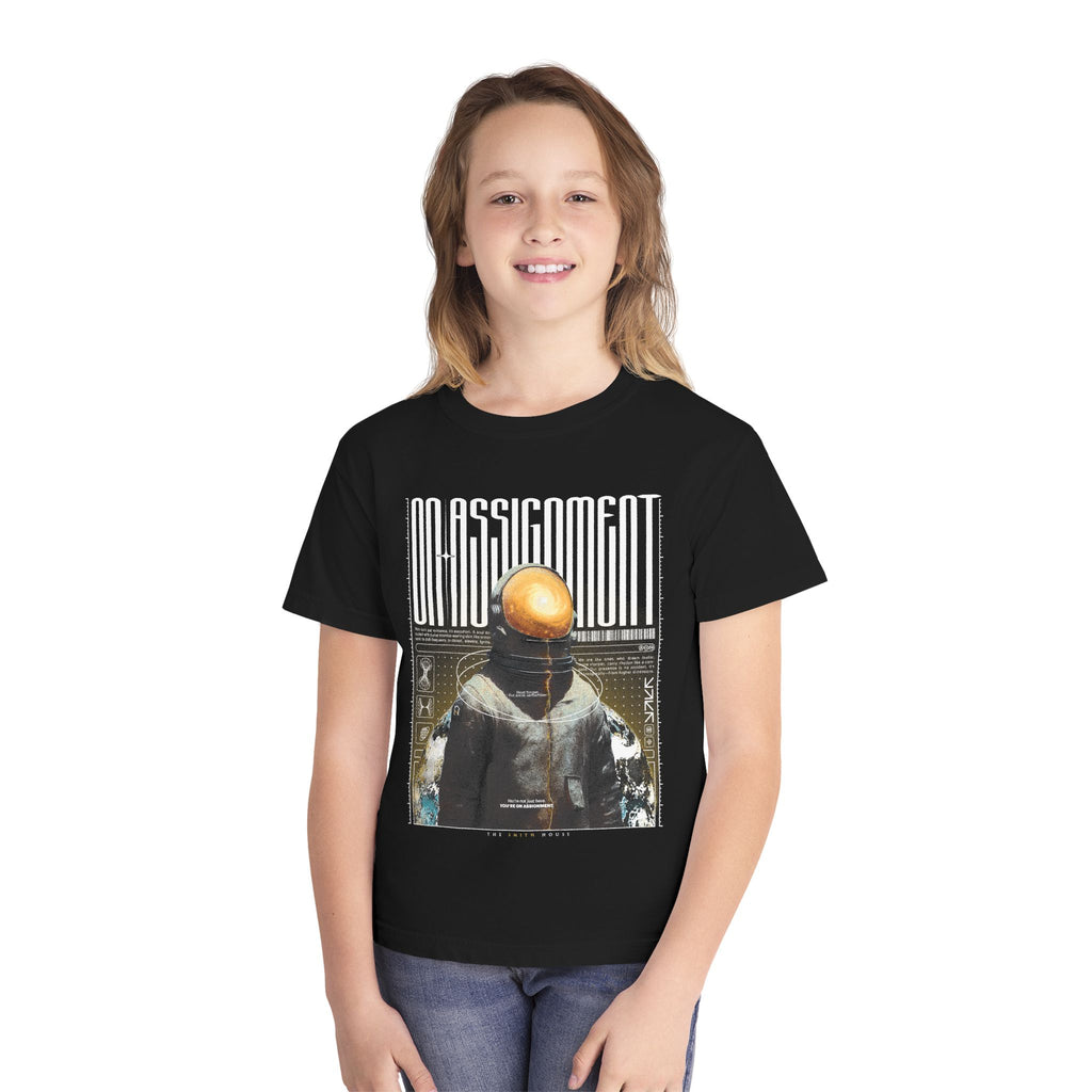 Youth Graphic Tee - On Assignment, Cool Casual Wear, Unique Gift for Teens, Trendy Birthday Present, Everyday Style Top