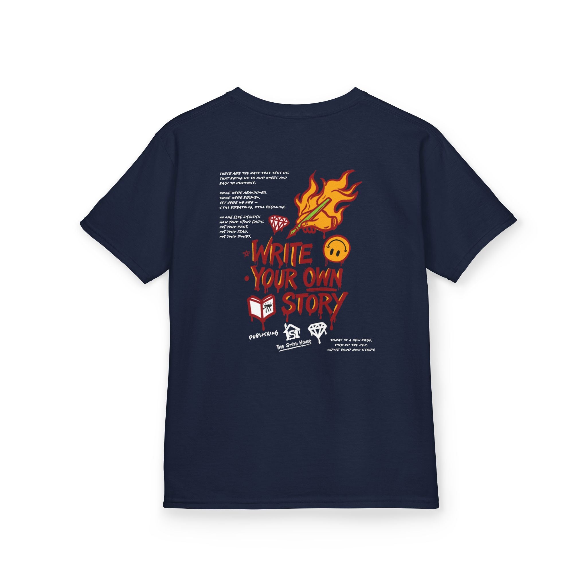 Empowering Kids Tee — "Write Your Own Story" Motivational Graphic T-Shirt