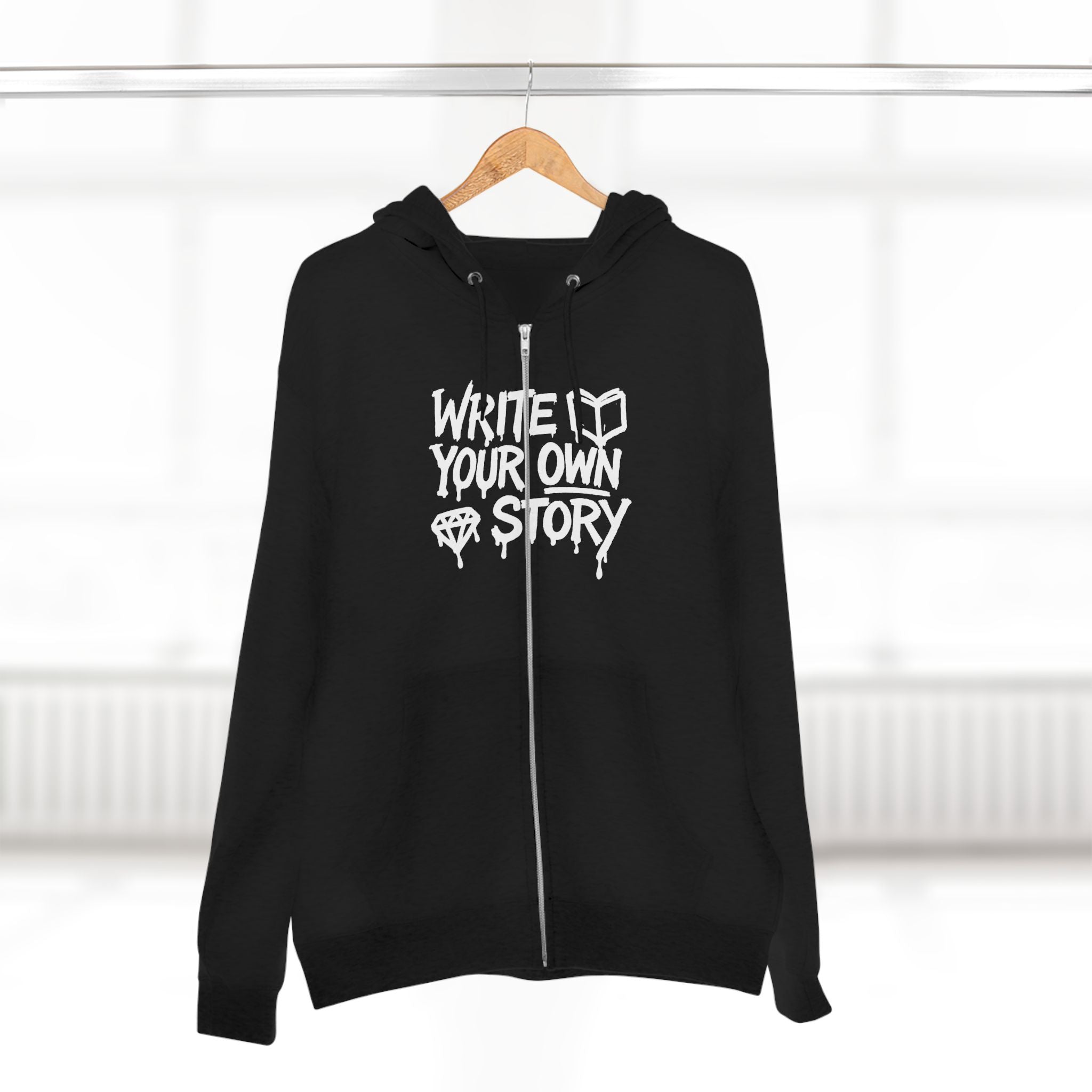 Inspirational Zip Hoodie - Write Your Own Story