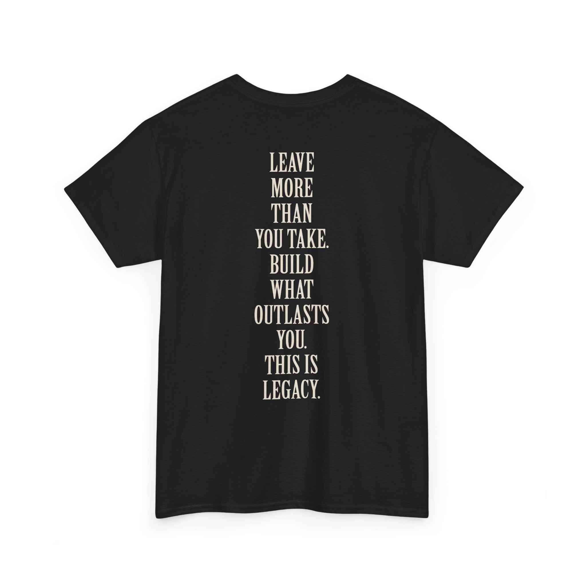 Legacy Graphic Tee — "Legacy" Arch Print Inspirational Cotton Shirt