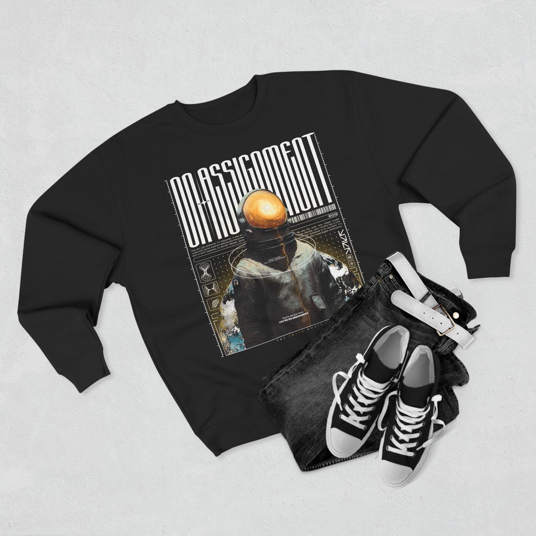 Futuristic Graphic Unisex Crewneck Sweatshirt - Cozy Streetwear, Gift for Tech Lovers, Statement Piece, Perfect for Casual Outings, [...]