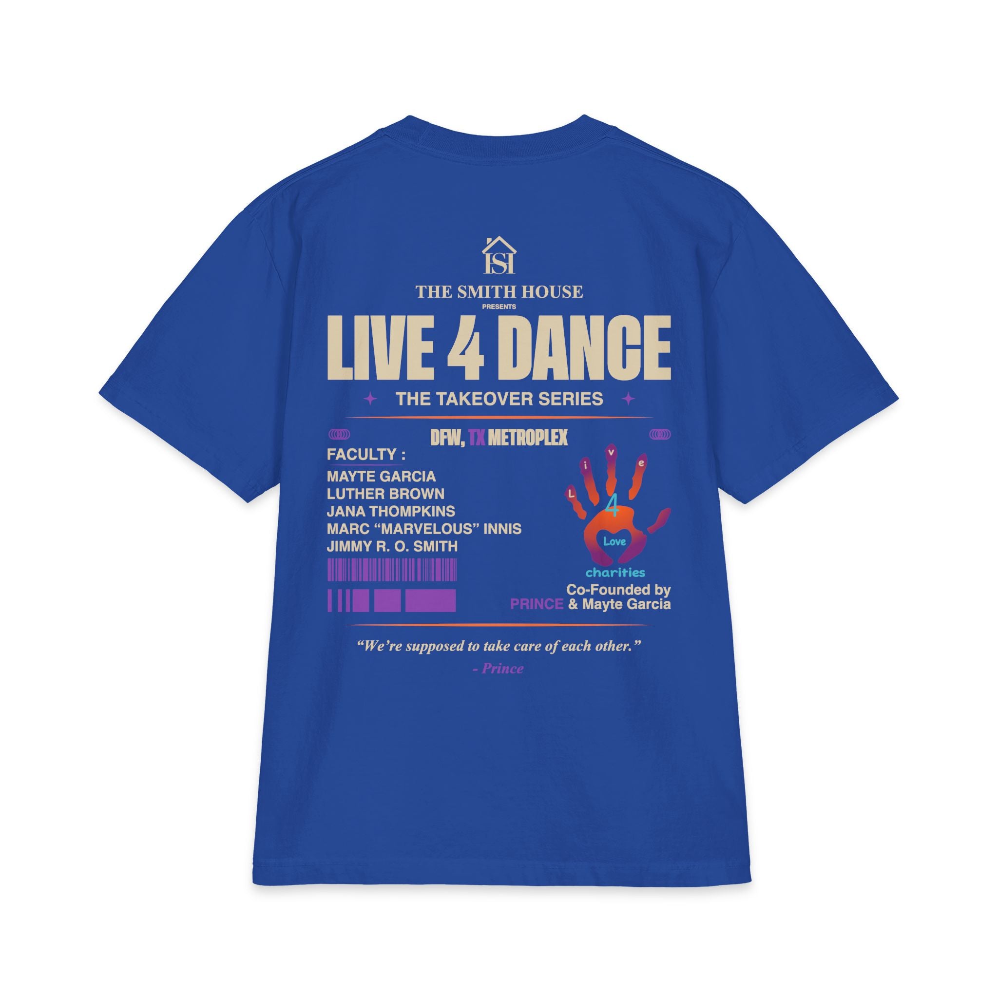 Live 4 Dance DFW Takeover T-Shirt — Live4LoveCharities Dance Convention Shirt