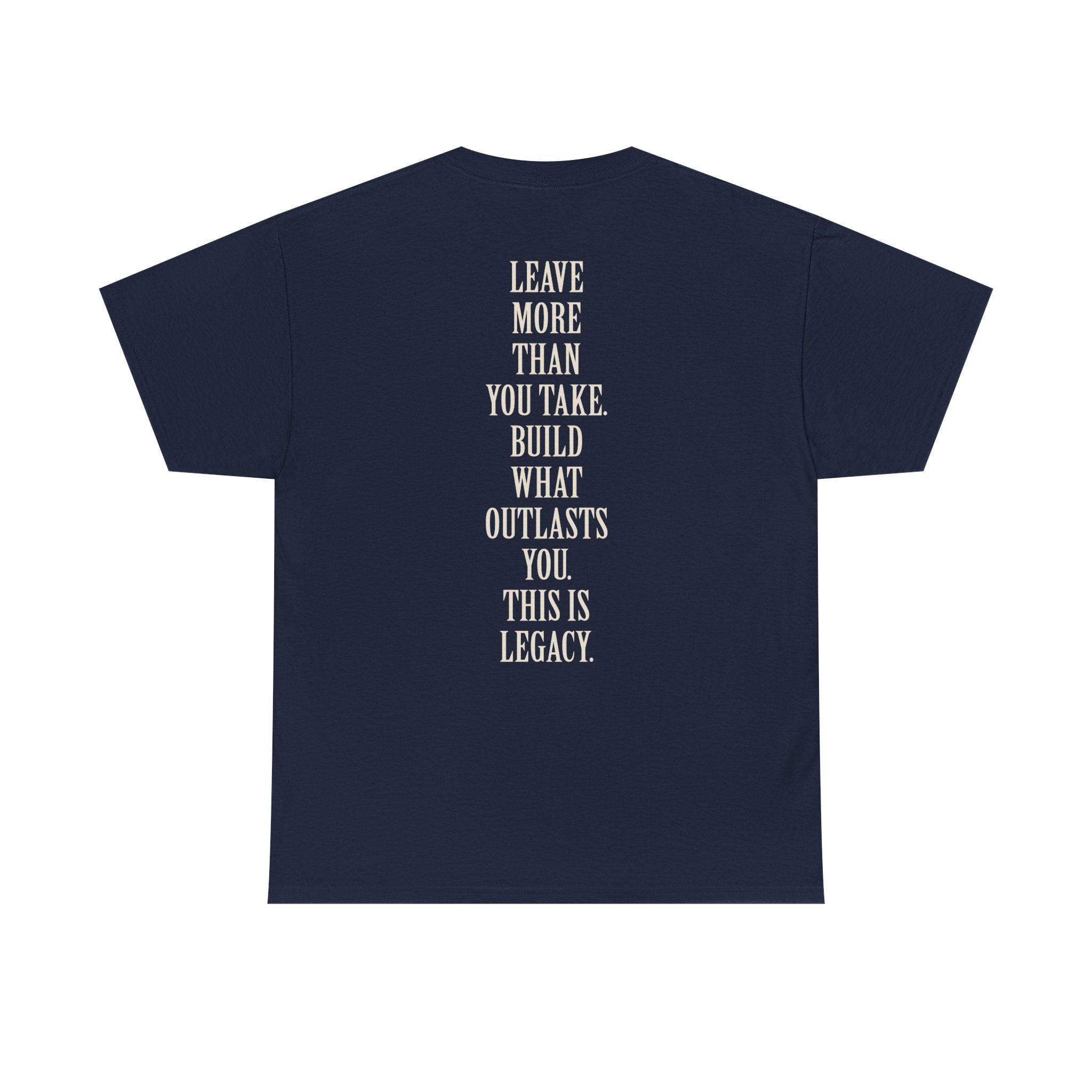 Legacy Graphic Tee — "Legacy" Arch Print Inspirational Cotton Shirt