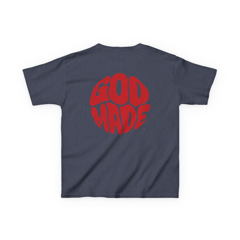 Kids Graphic Tee - 'God Made' Design, Perfect for Birthdays, Family Events, Everyday Wear, Unisex, Playful Style