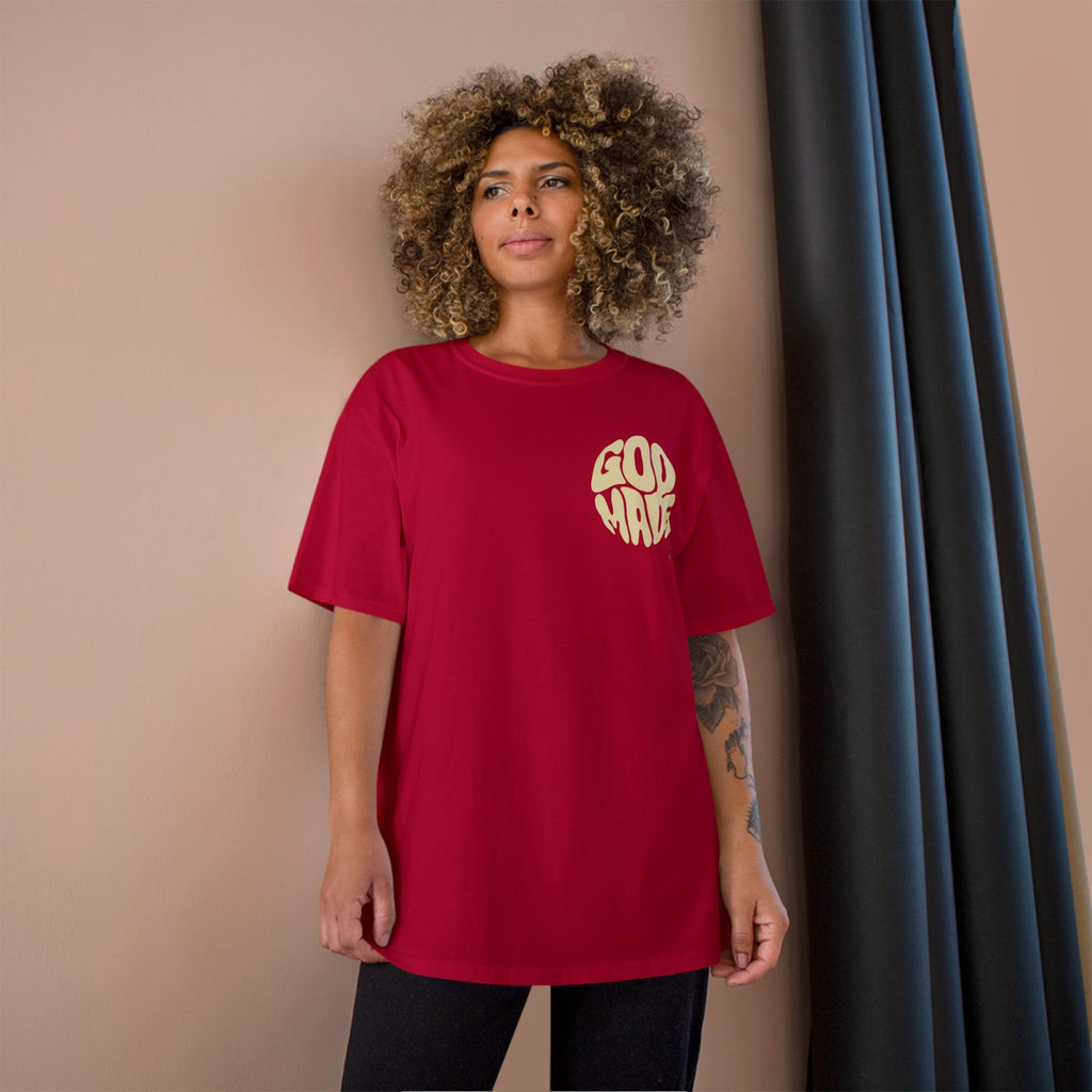 God Made Champion T-Shirt, Casual Wear, Gift for Believers, Inspirational Tee, Everyday Comfort