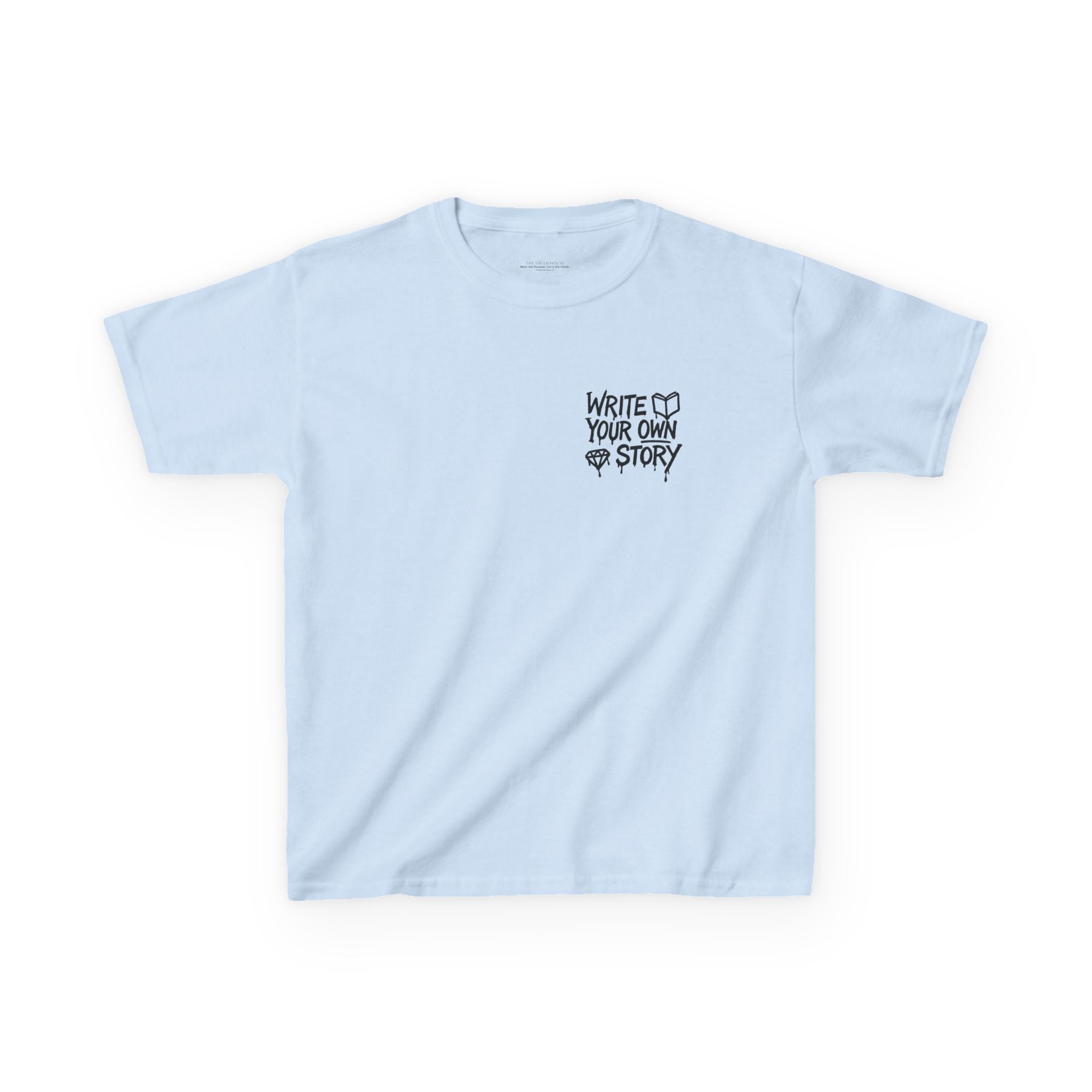 Empowering Kids Tee — "Write Your Own Story" Motivational Graphic T-Shirt