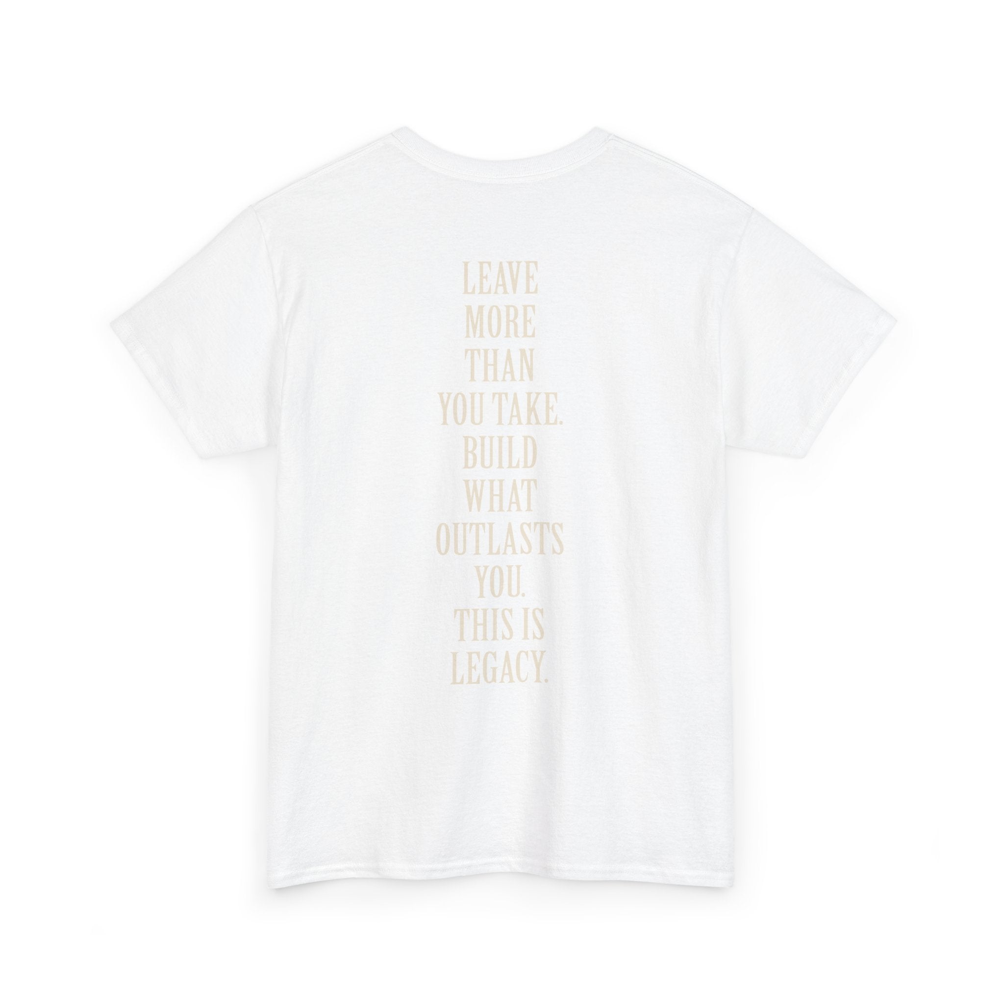 Legacy Graphic Tee — "Legacy" Arch Print Inspirational Cotton Shirt
