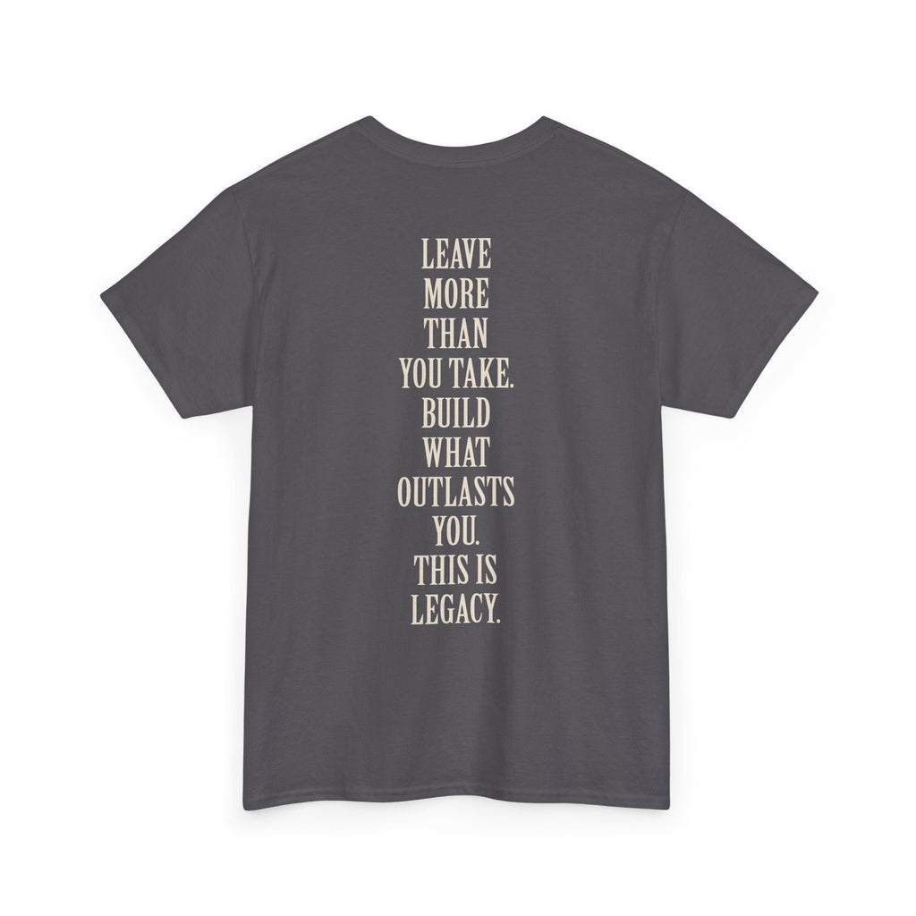 Legacy Graphic Tee — "Legacy" Arch Print Inspirational Cotton Shirt