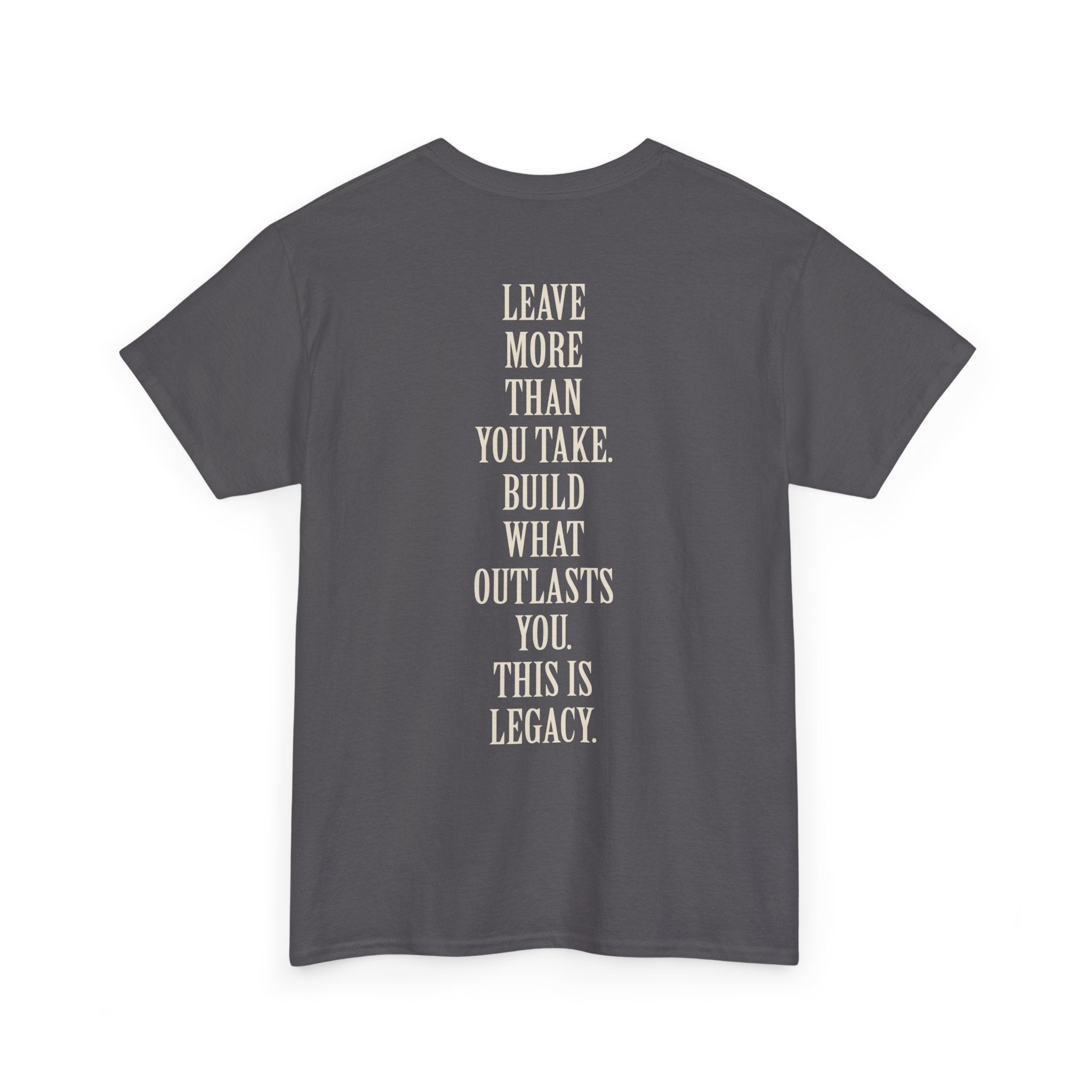 Legacy Graphic Tee — "Legacy" Arch Print Inspirational Cotton Shirt