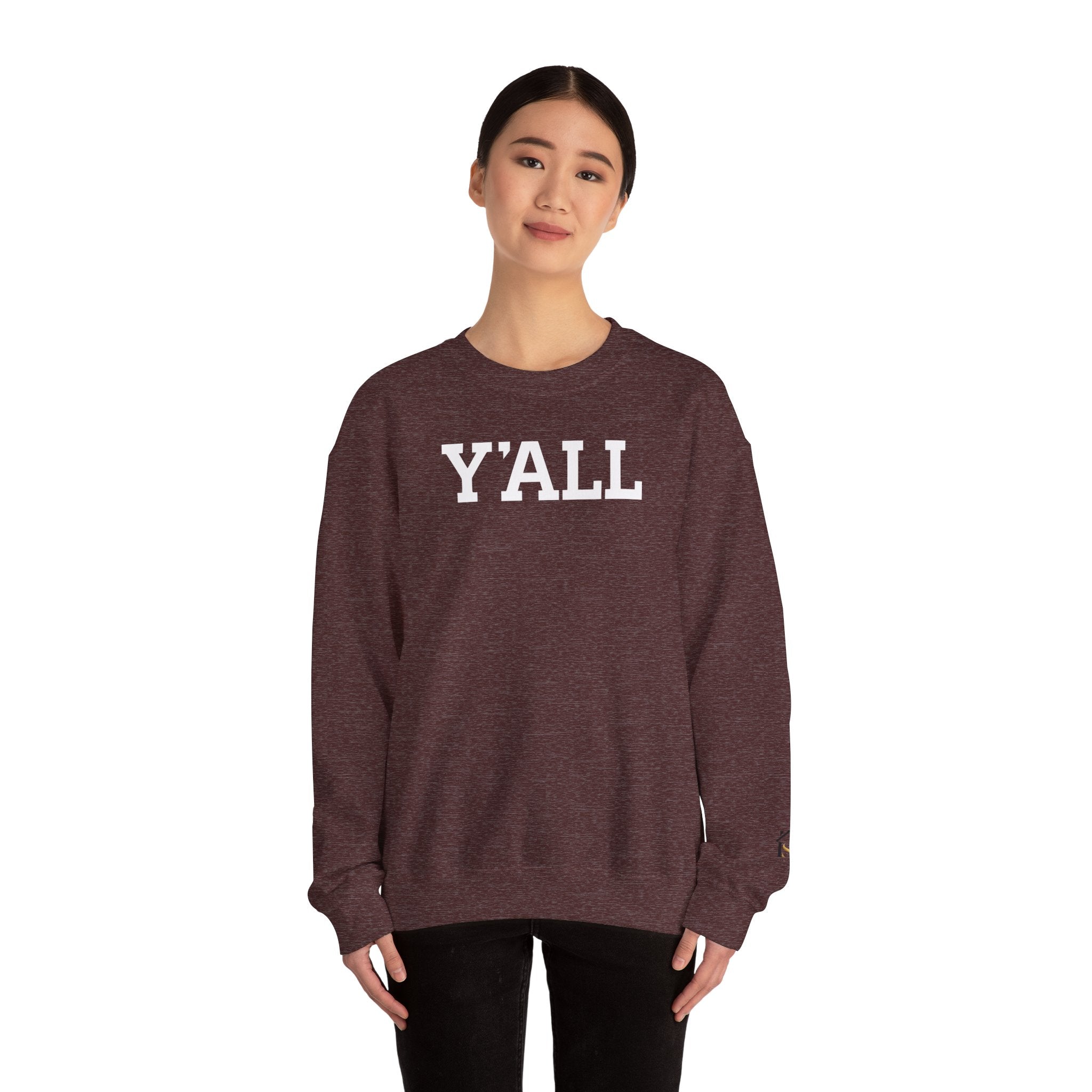 Y'ALL Crewneck Sweatshirt - Cozy Southern Collegiate Pullover