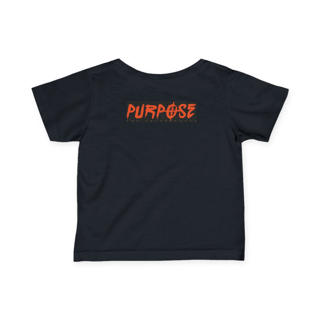 Stylish Purpose Infant Fine Jersey Tee - Trendy Baby Shirt with Bold Graphic Design