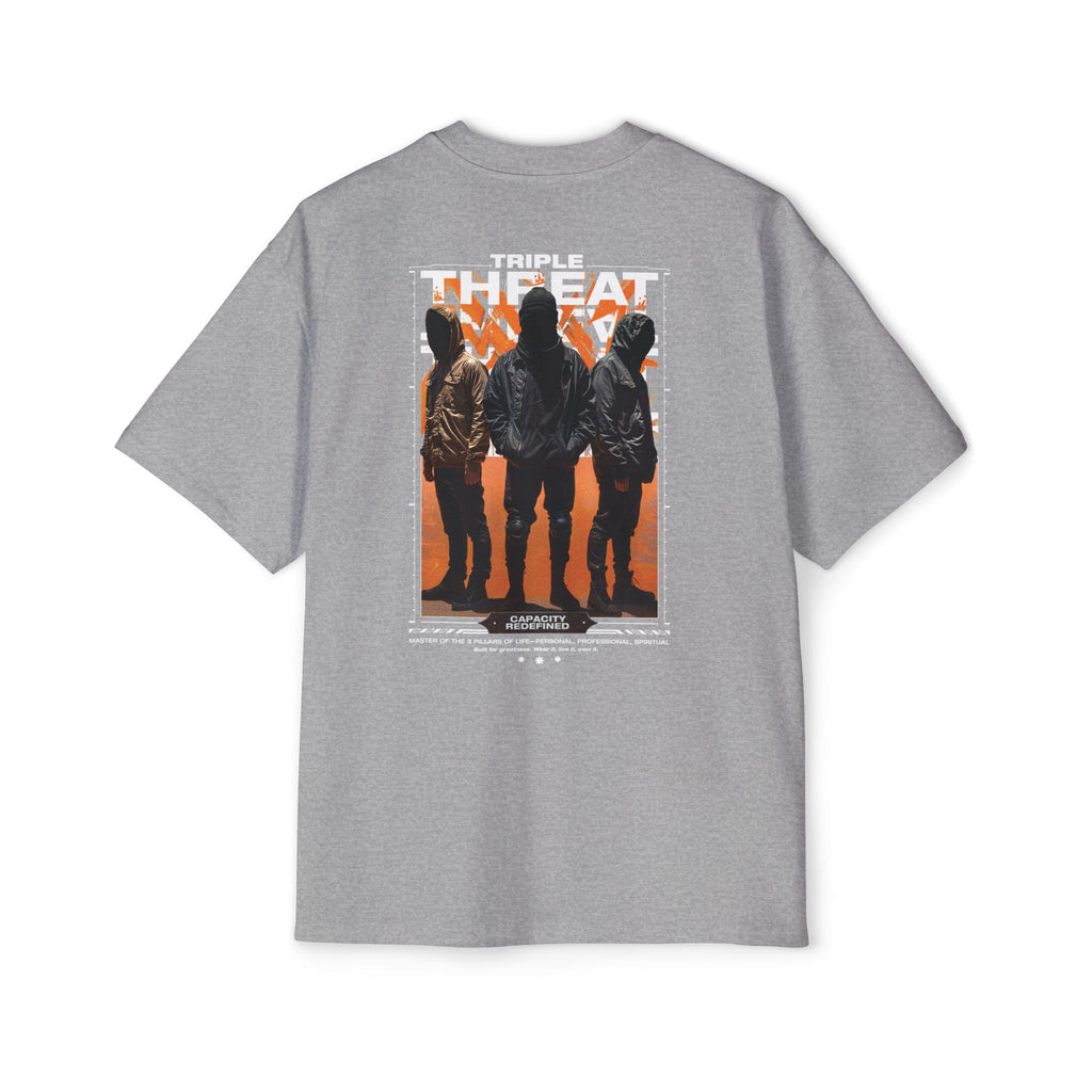 Graphic Tee — “Purpose” Front & Triple Threat Movie Poster Back