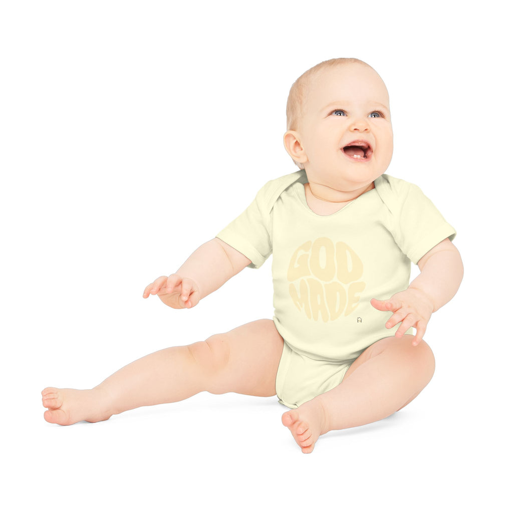 Baby Bodysuit — "God Made" Organic Short Sleeve Infant Onesie