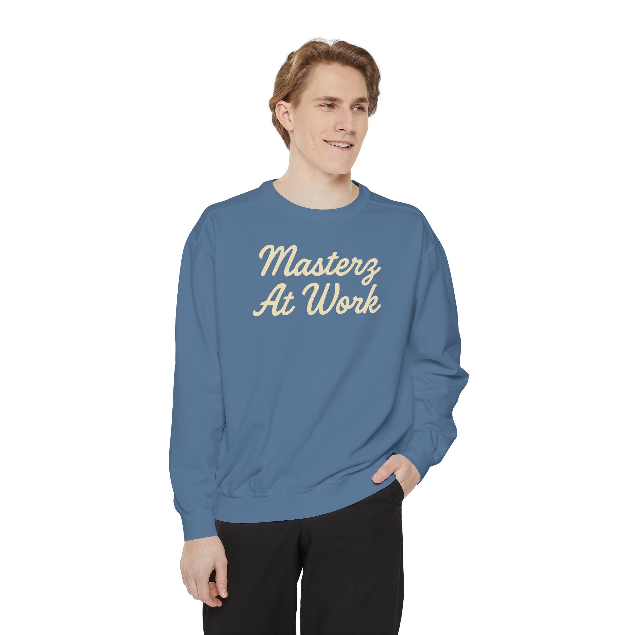 Sweatshirt — "Masterz At Work" Crewneck (Practice Practice Practice)
