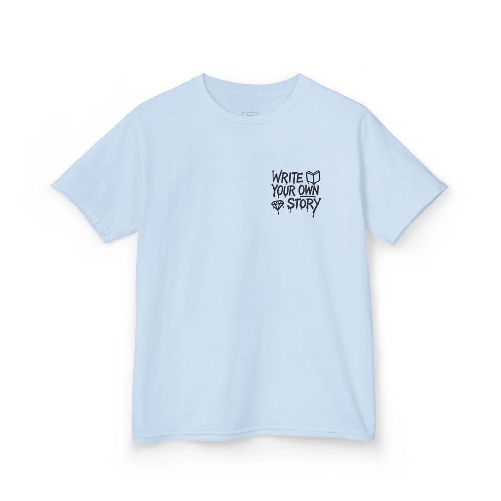 Empowering Kids Tee — "Write Your Own Story" Motivational Graphic T-Shirt
