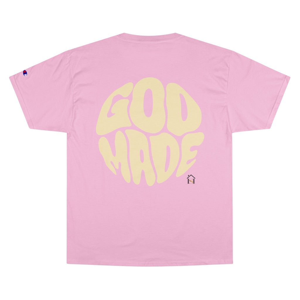 God Made Champion T-Shirt, Casual Wear, Gift for Believers, Inspirational Tee, Everyday Comfort