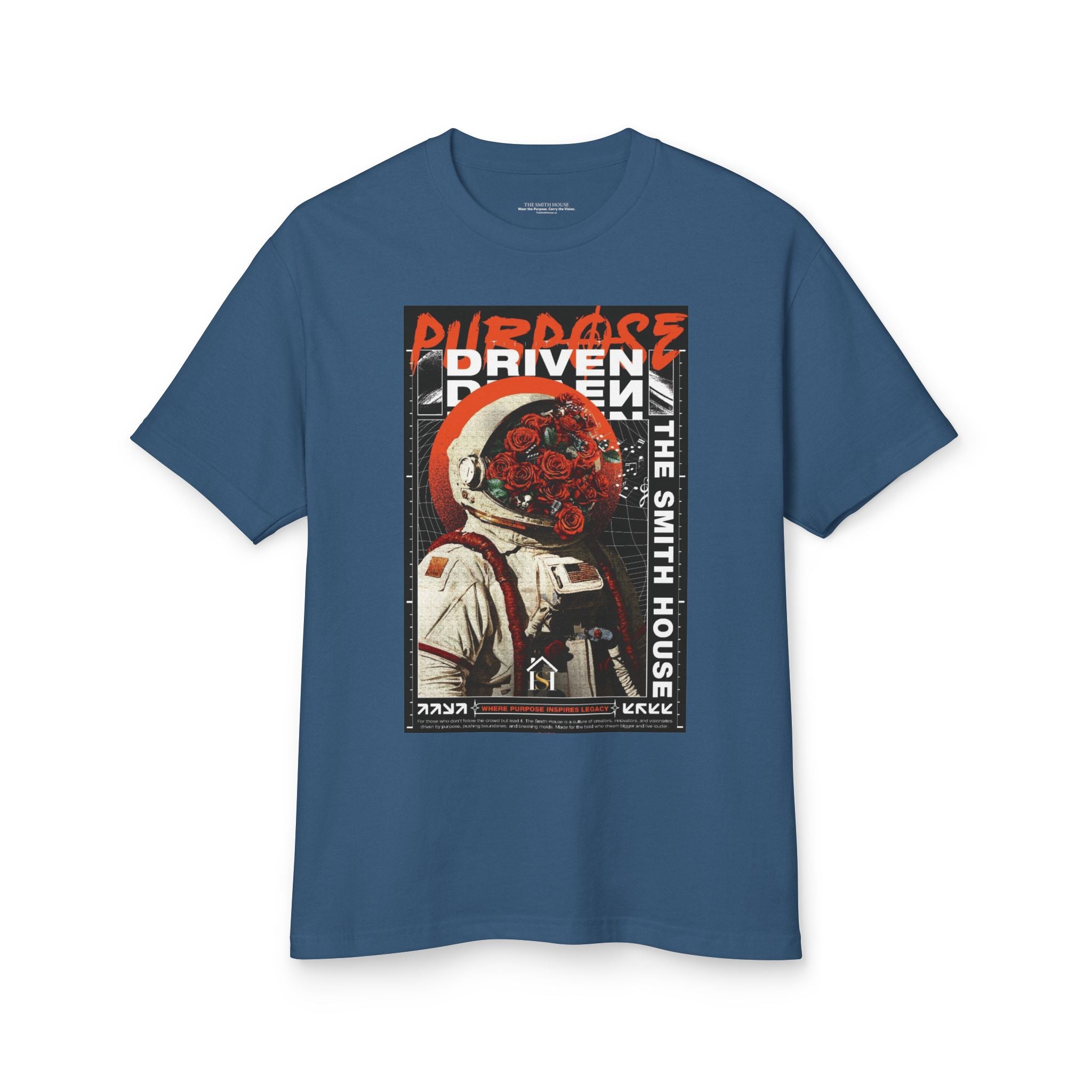 Purpose Driven Astronaut Tee, Unisex Graphic Shirt, Vintage Style T-Shirt, Casual Wear, Gift for Space Lovers, Motivational Apparel