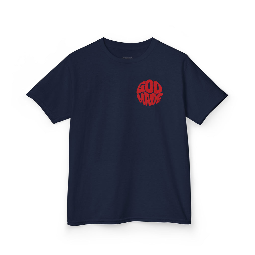 Kids Graphic Tee - 'God Made' Design, Perfect for Birthdays, Family Events, Everyday Wear, Unisex, Playful Style