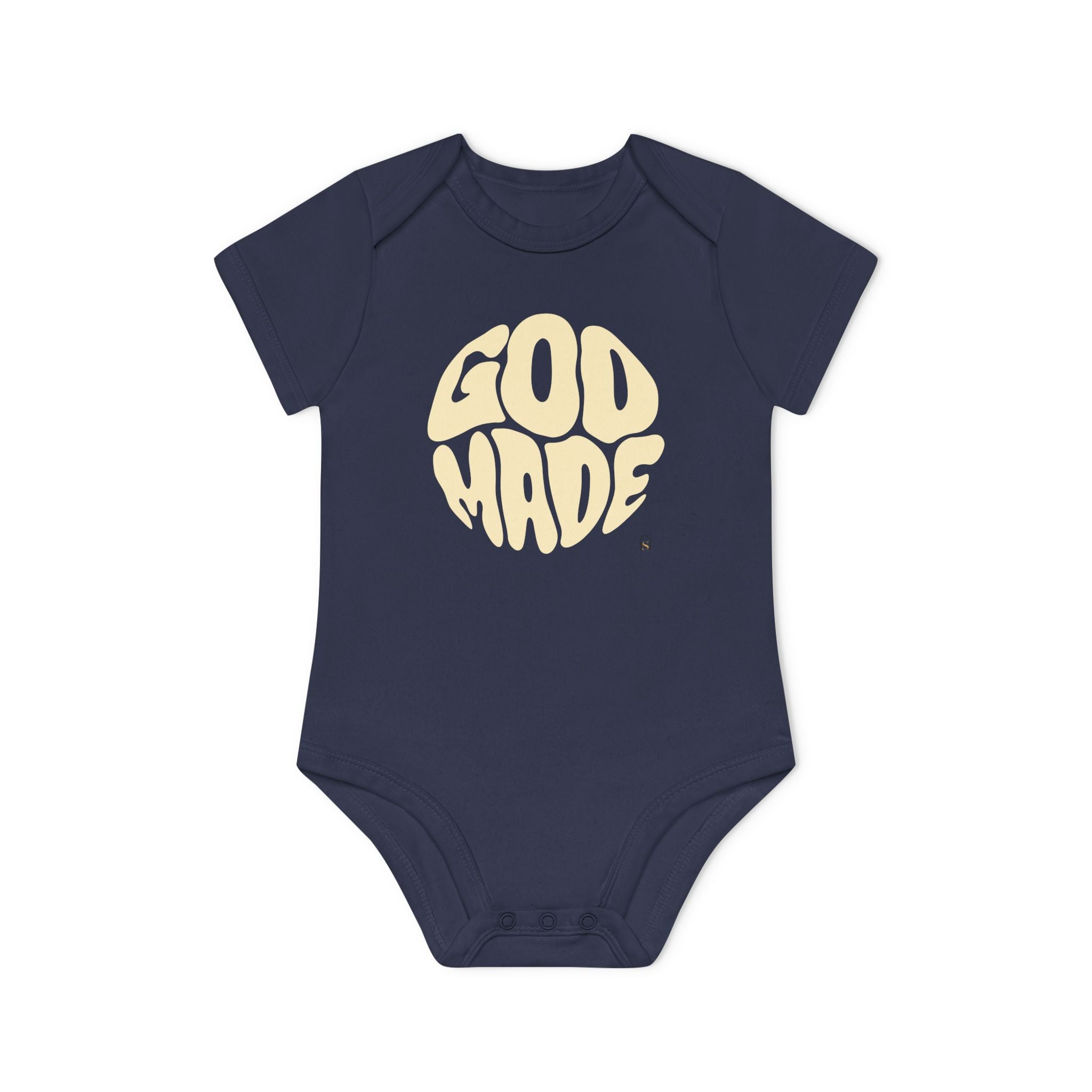 Baby Bodysuit — "God Made" Organic Short Sleeve Infant Onesie