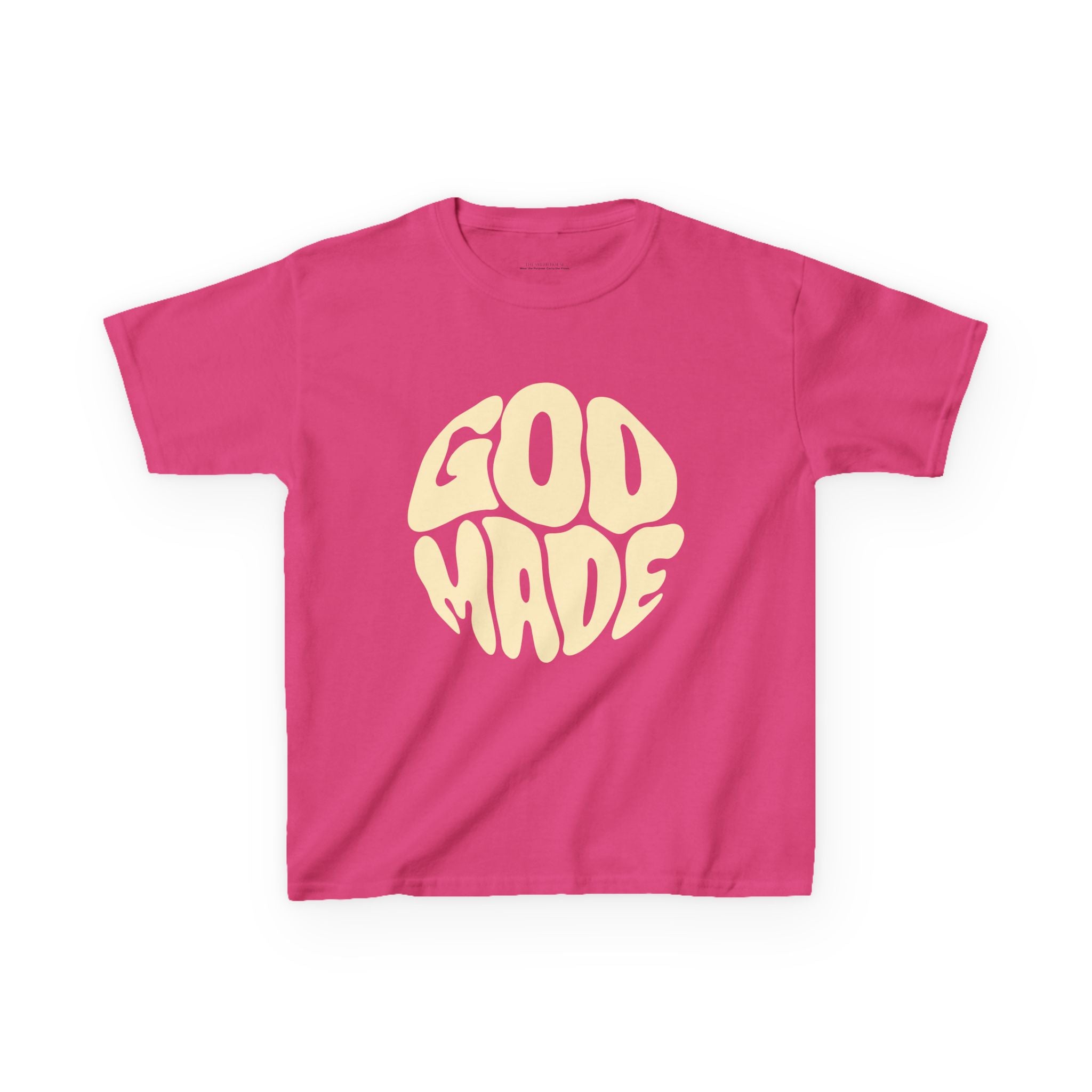 Kids God Made Tee - Fun & Faithful Cotton T-Shirt, Perfect for Birthdays, Holidays, Everyday Wear, Gift for Kids