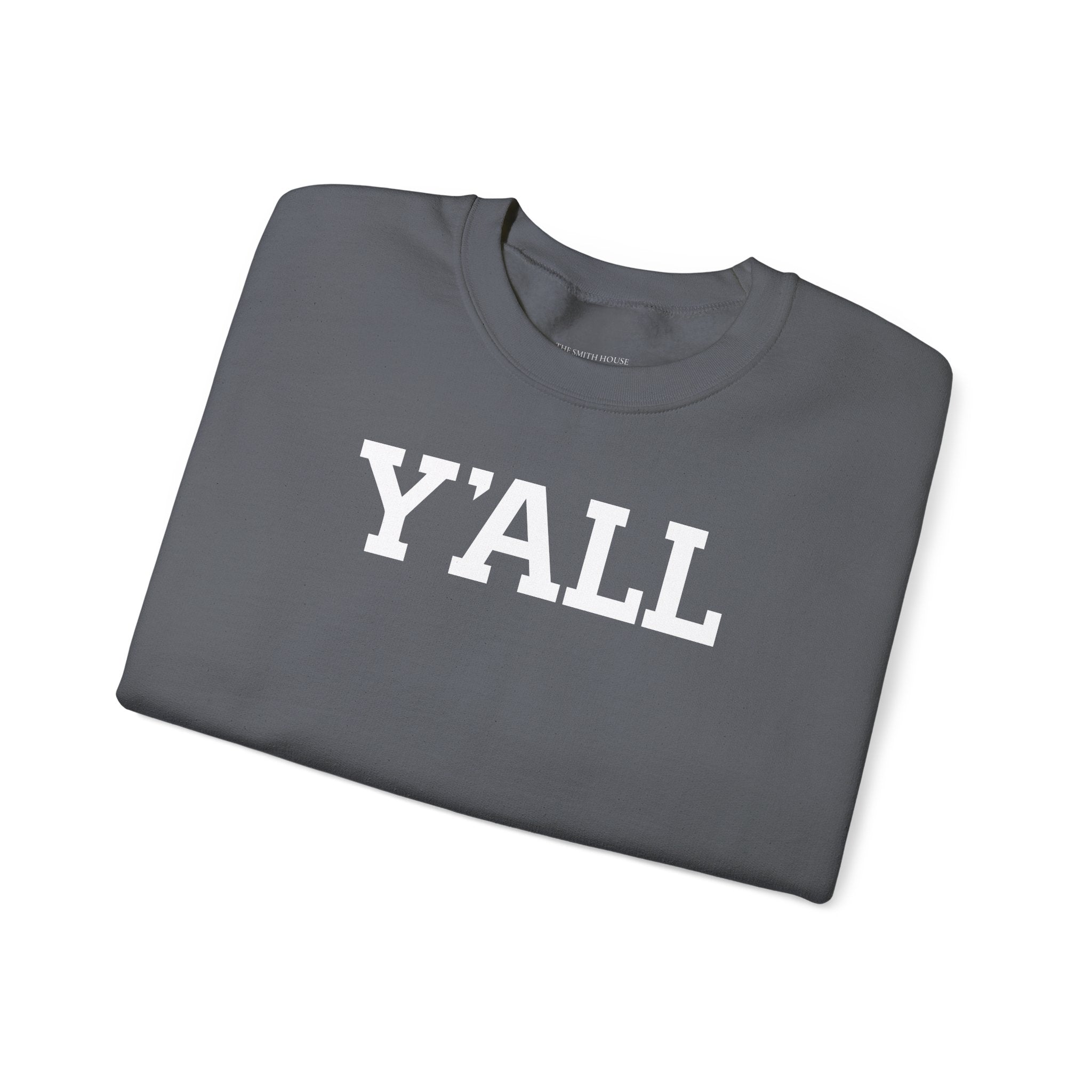 Y'ALL Crewneck Sweatshirt - Cozy Southern Collegiate Pullover