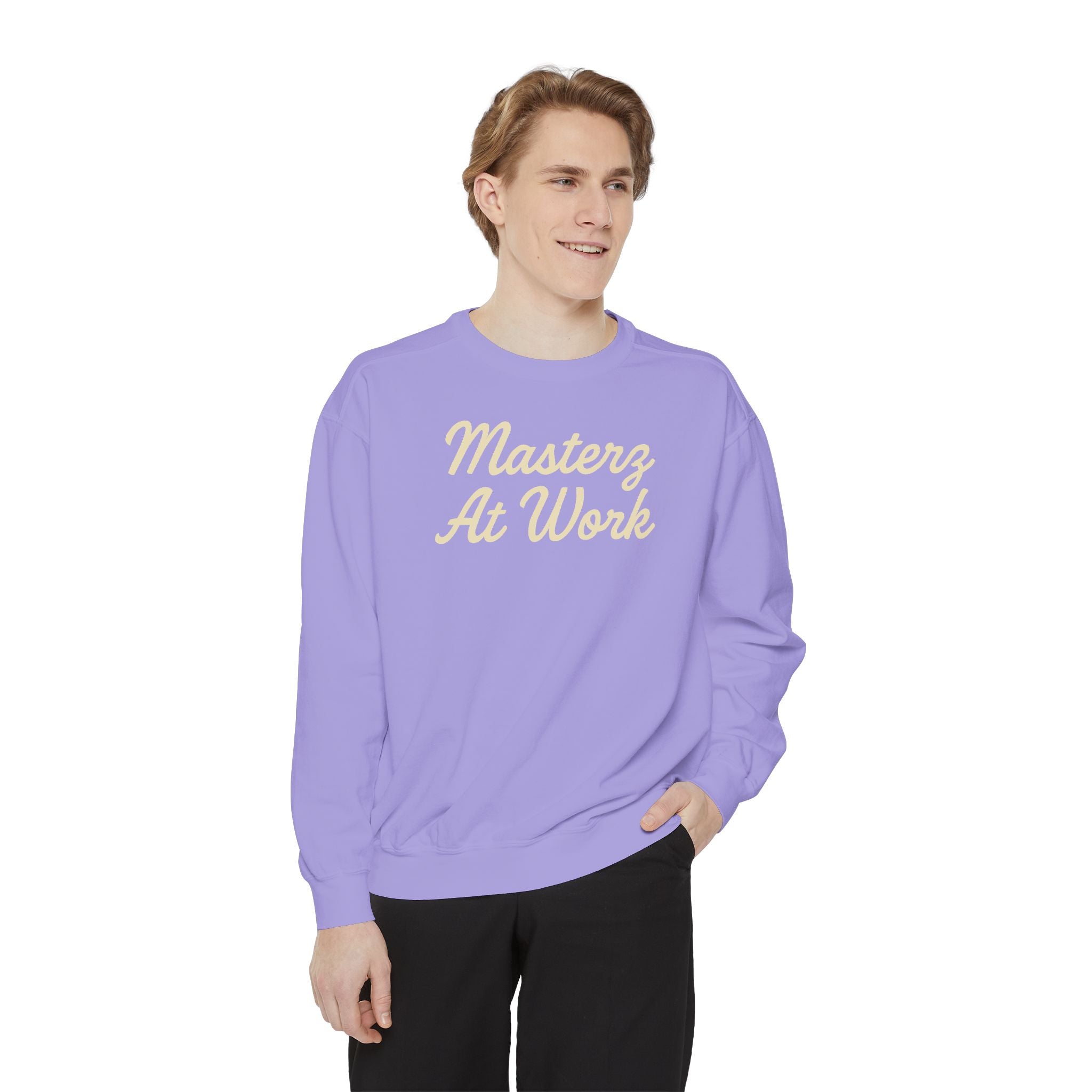 Sweatshirt — "Masterz At Work" Crewneck (Practice Practice Practice)