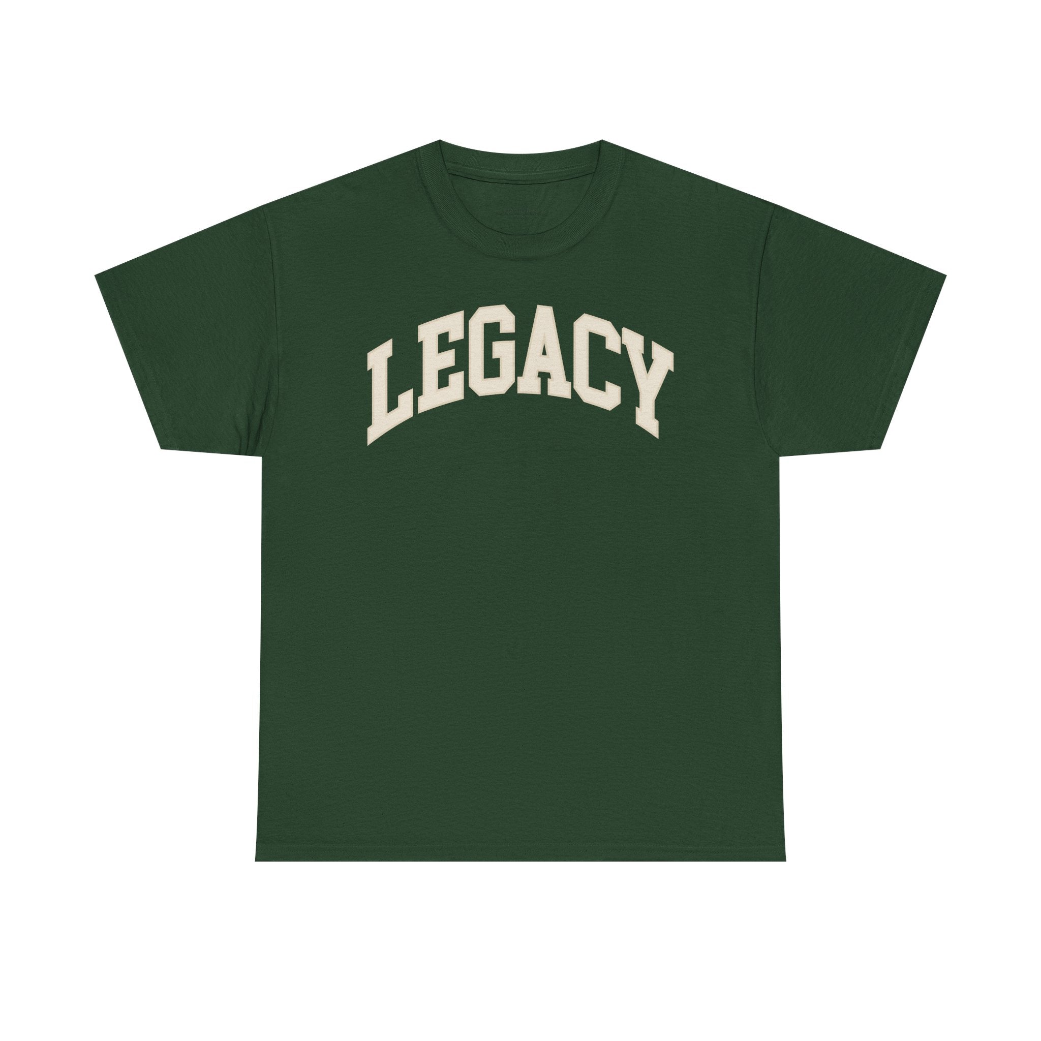 Legacy Graphic Tee — "Legacy" Arch Print Inspirational Cotton Shirt