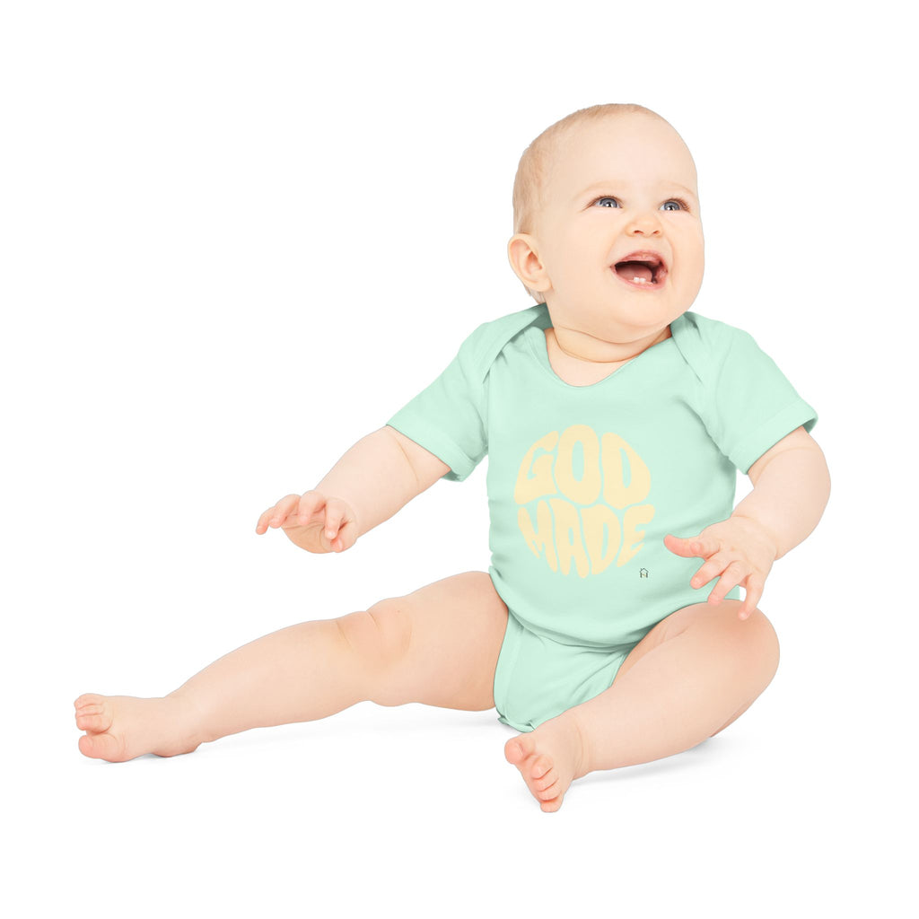 Baby Bodysuit — "God Made" Organic Short Sleeve Infant Onesie