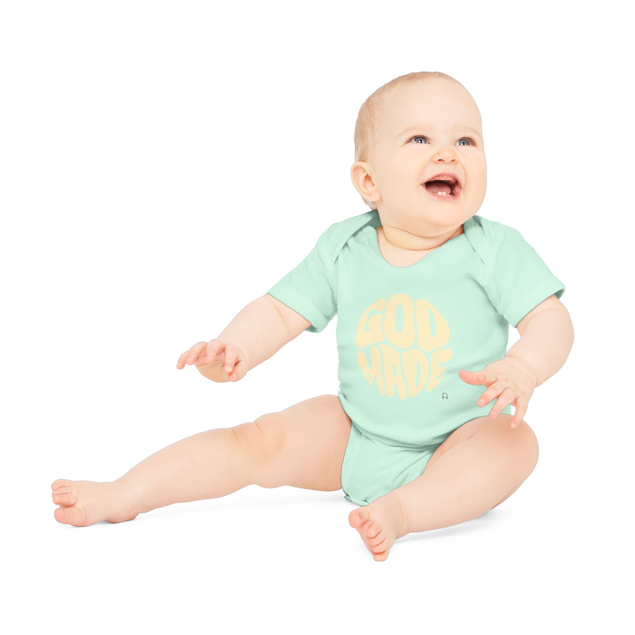 Baby Bodysuit — "God Made" Organic Short Sleeve Infant Onesie