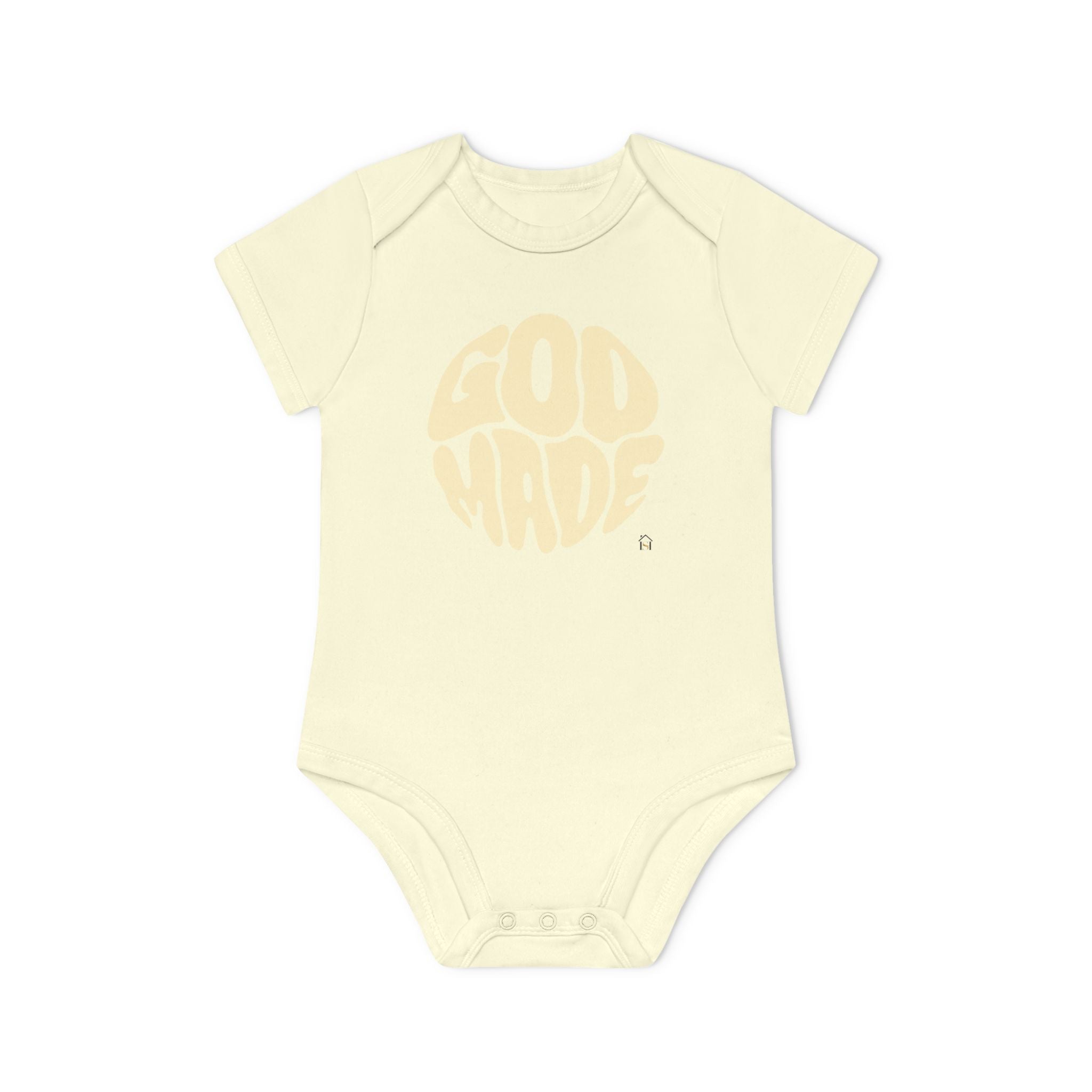 Baby Bodysuit — "God Made" Organic Short Sleeve Infant Onesie