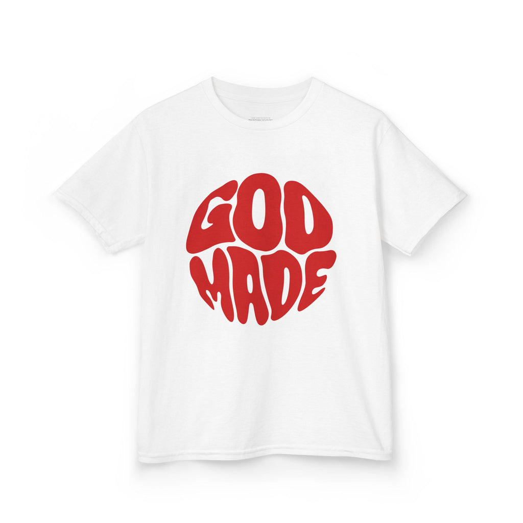 Kids God Made Tee - Fun & Faithful Cotton T-Shirt, Perfect for Birthdays, Holidays, Everyday Wear, Gift for Kids