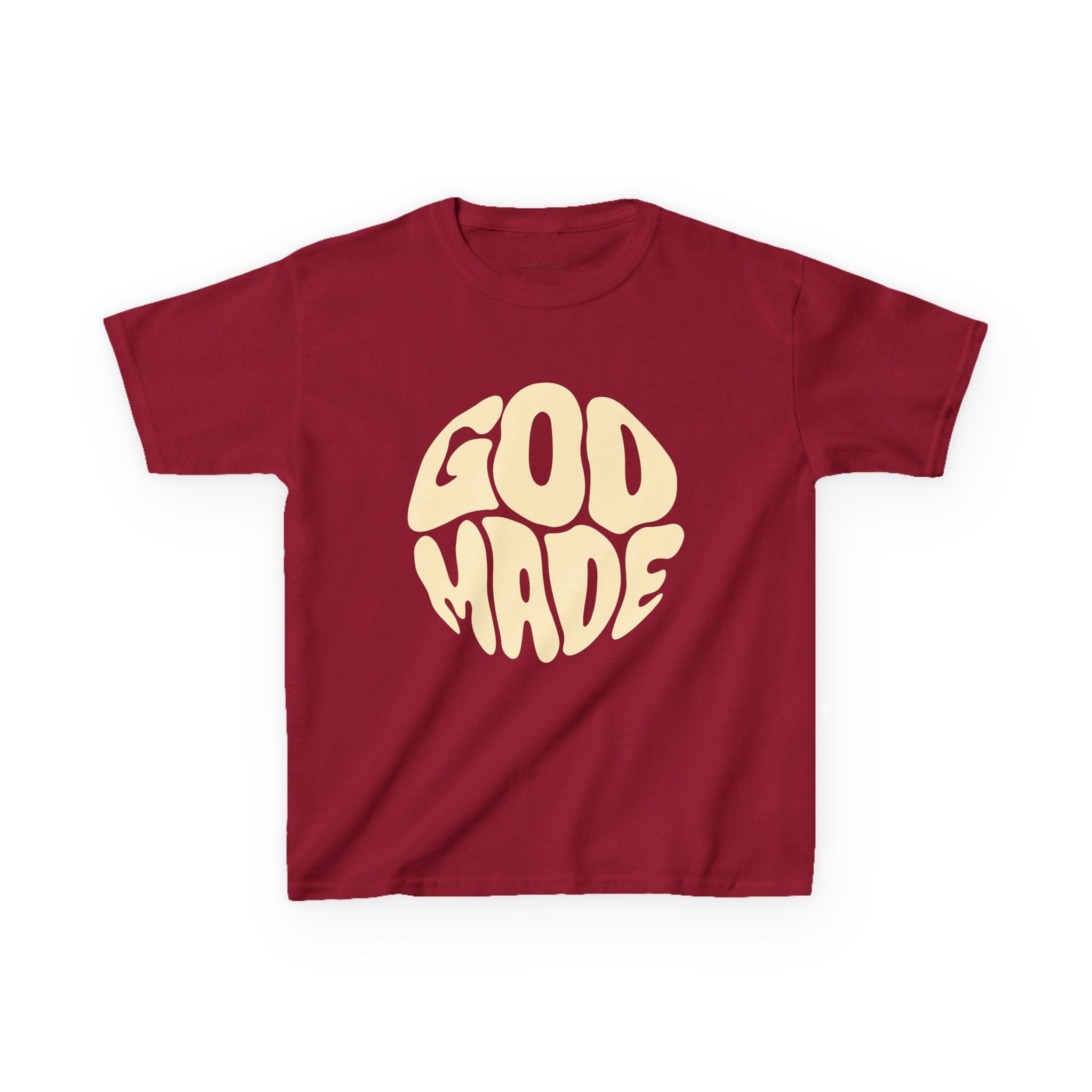 Kids God Made Tee - Fun & Faithful Cotton T-Shirt, Perfect for Birthdays, Holidays, Everyday Wear, Gift for Kids