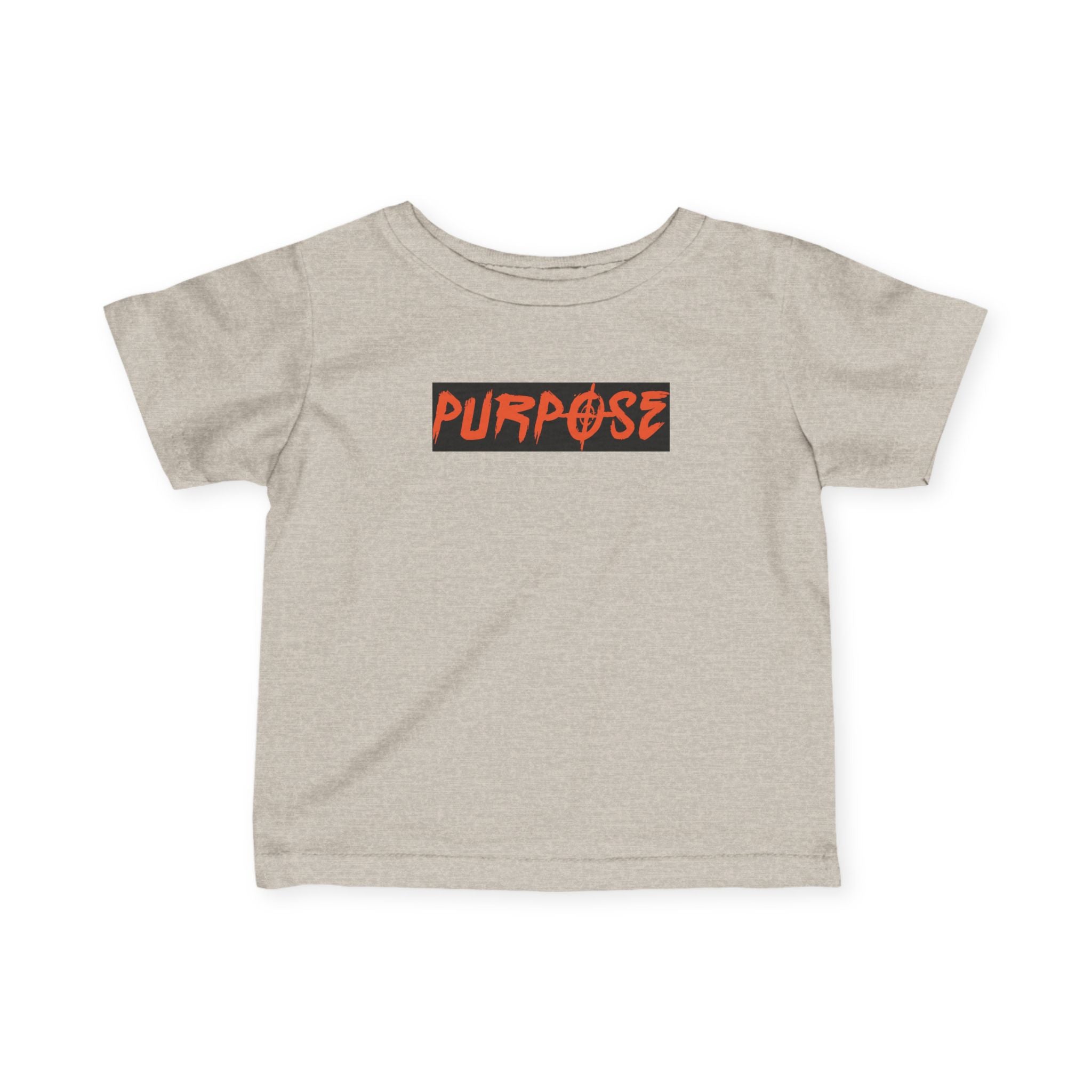 Stylish Purpose Infant Fine Jersey Tee - Trendy Baby Shirt with Bold Graphic Design