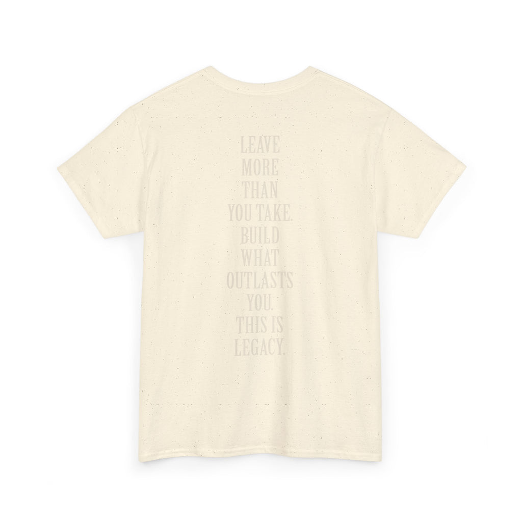 Legacy Graphic Tee — "Legacy" Arch Print Inspirational Cotton Shirt