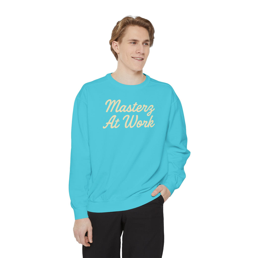 Sweatshirt — "Masterz At Work" Crewneck (Practice Practice Practice)