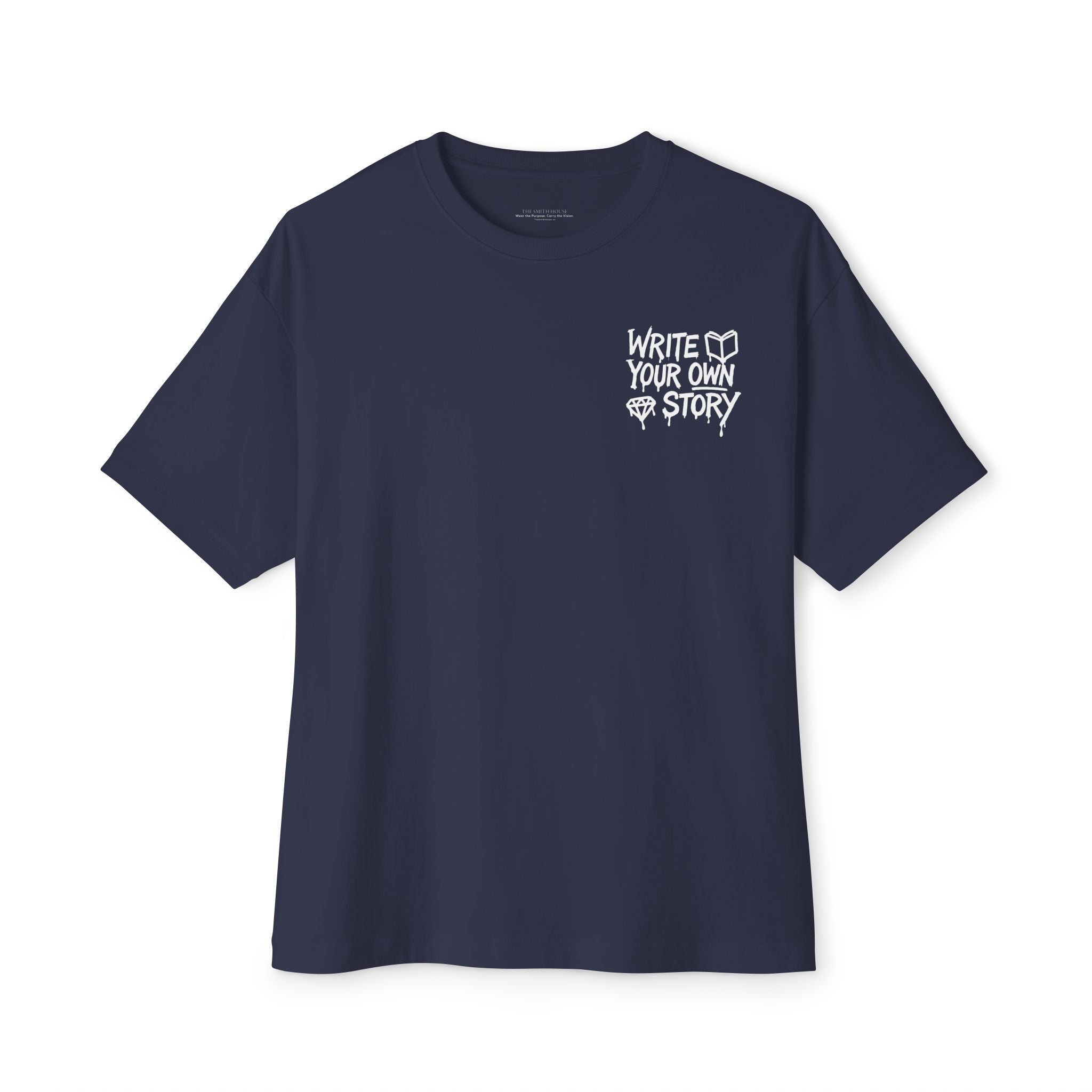 Unisex Oversized Boxy Tee - Write Your Own Story, Casual Tee, Inspirational Shirt, Gift for Writers, Summer Fashion, Relaxed Fit