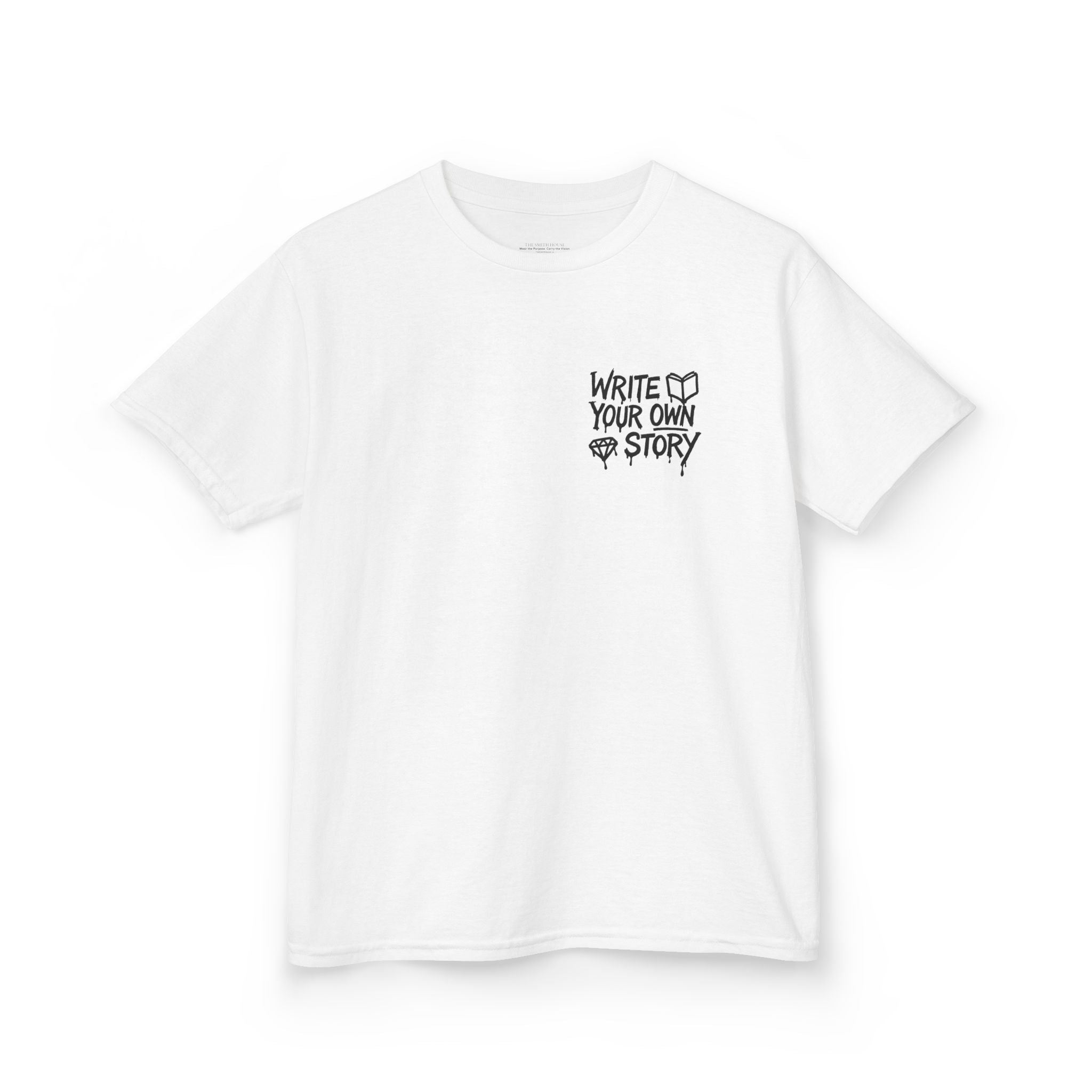 Empowering Kids Tee — "Write Your Own Story" Motivational Graphic T-Shirt