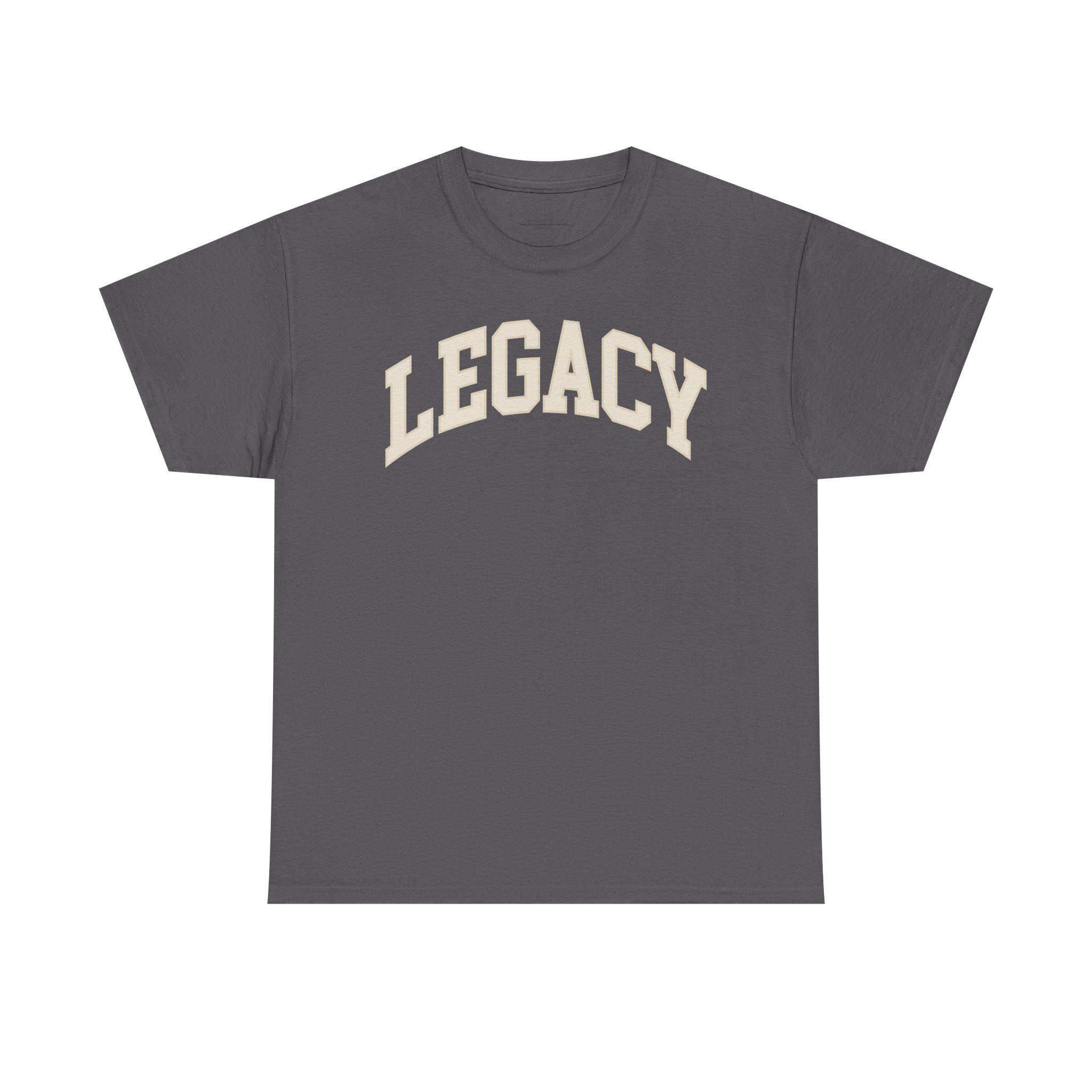 Legacy Graphic Tee — "Legacy" Arch Print Inspirational Cotton Shirt