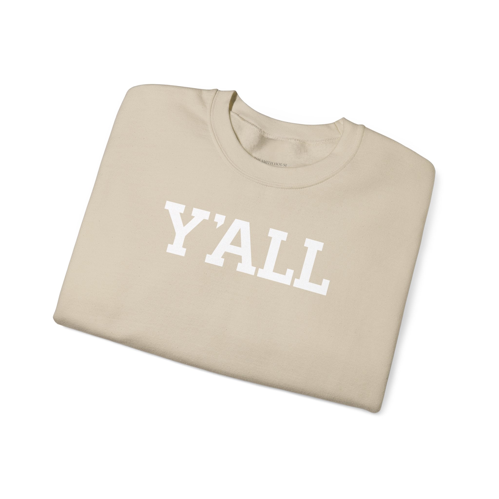 Y'ALL Crewneck Sweatshirt - Cozy Southern Collegiate Pullover