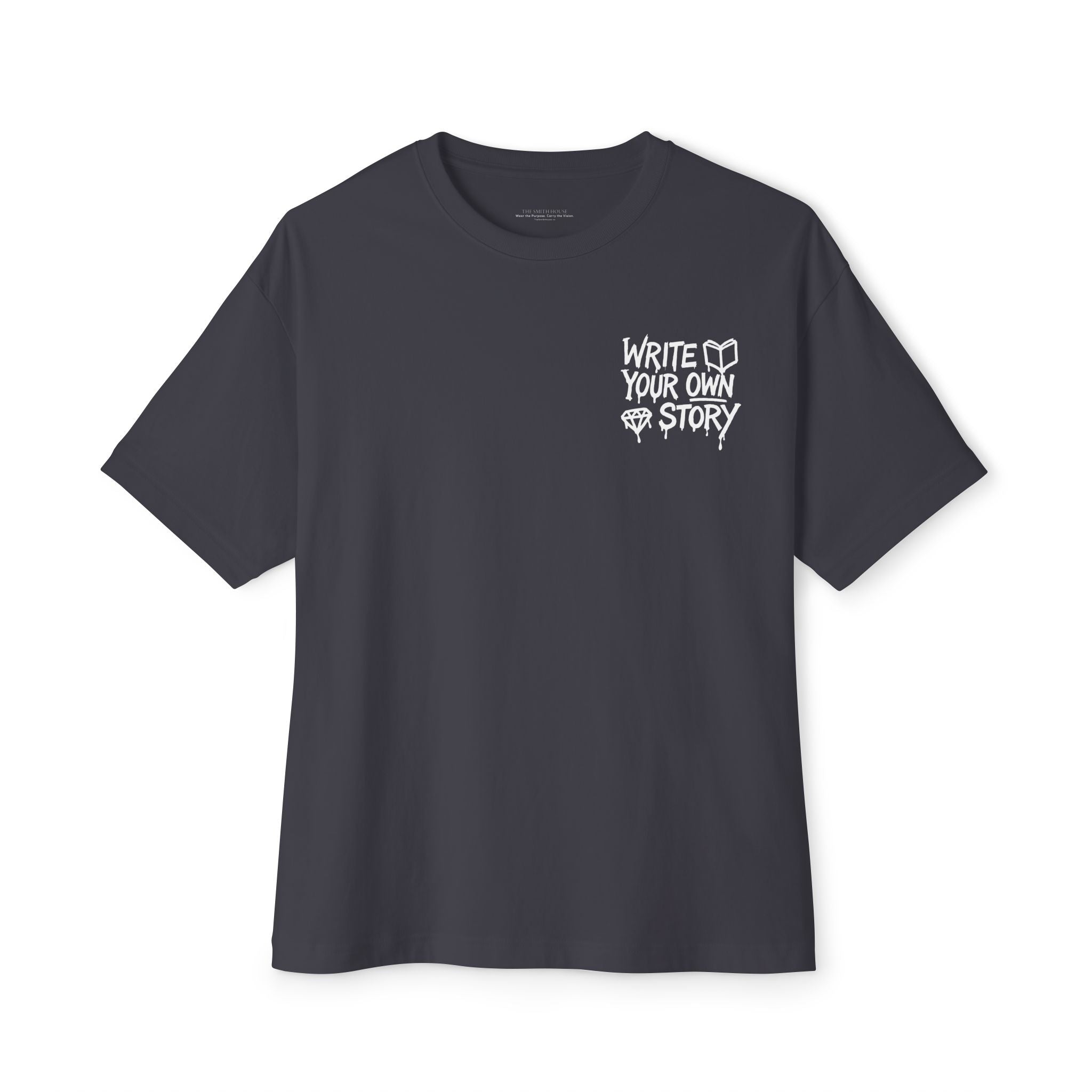 Unisex Oversized Boxy Tee - Write Your Own Story, Casual Tee, Inspirational Shirt, Gift for Writers, Summer Fashion, Relaxed Fit