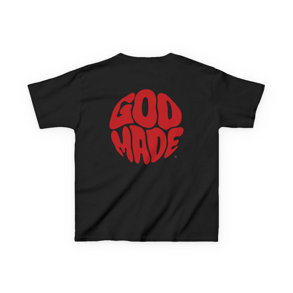 Kids Graphic Tee - 'God Made' Design, Perfect for Birthdays, Family Events, Everyday Wear, Unisex, Playful Style