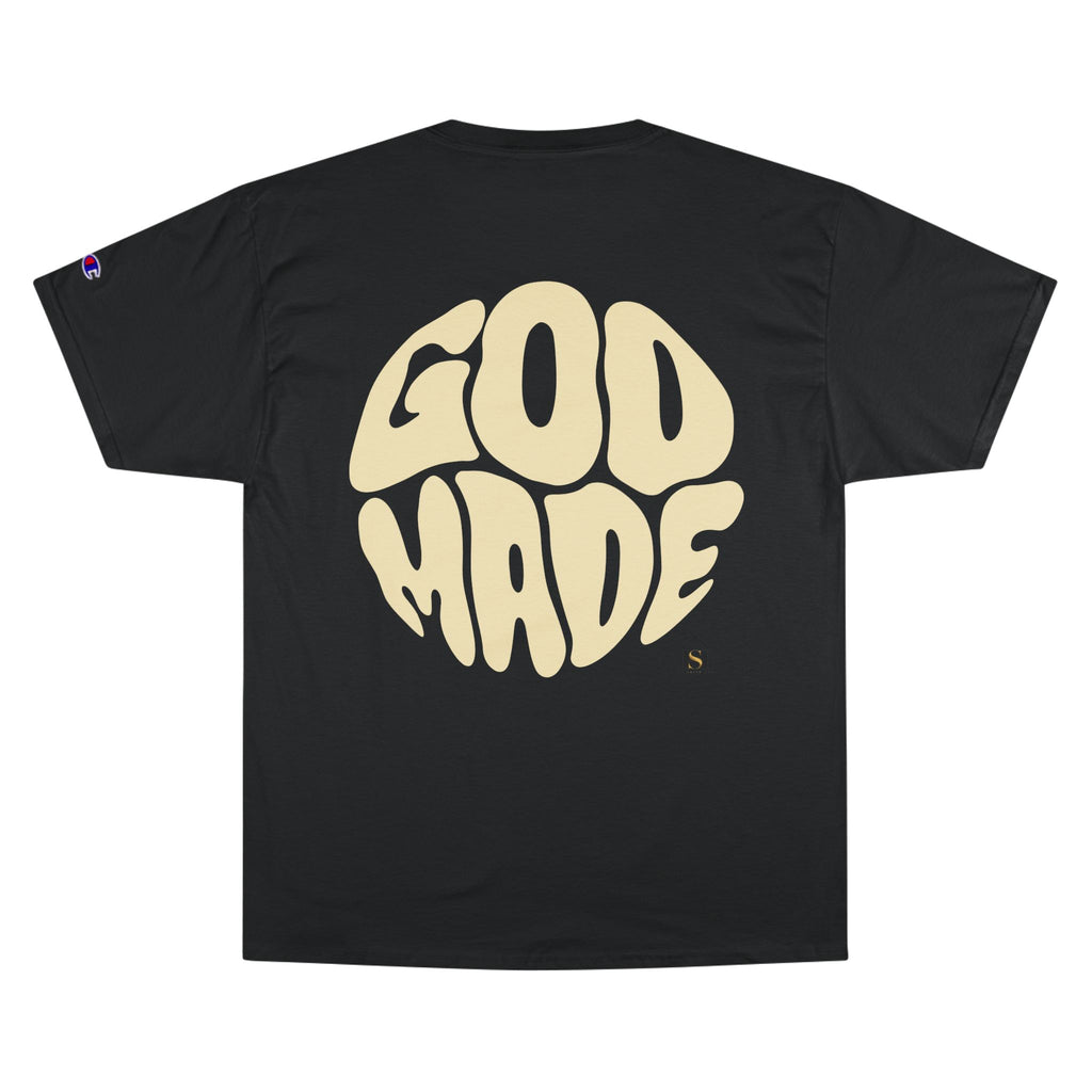 God Made Champion T-Shirt, Casual Wear, Gift for Believers, Inspirational Tee, Everyday Comfort