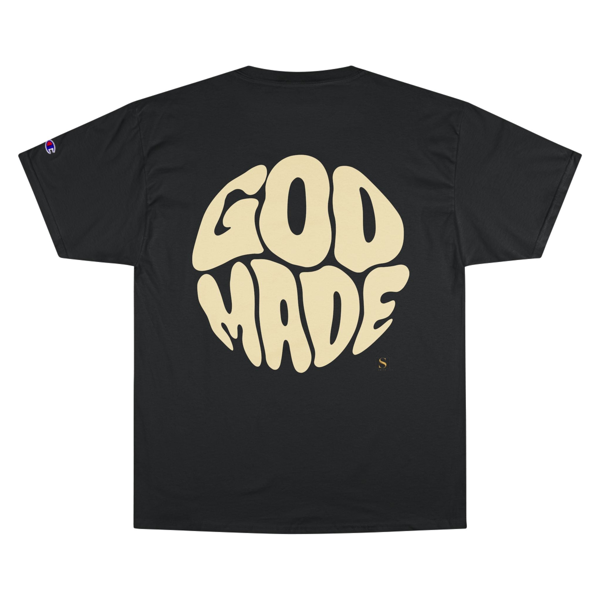 God Made Champion T-Shirt, Casual Wear, Gift for Believers, Inspirational Tee, Everyday Comfort