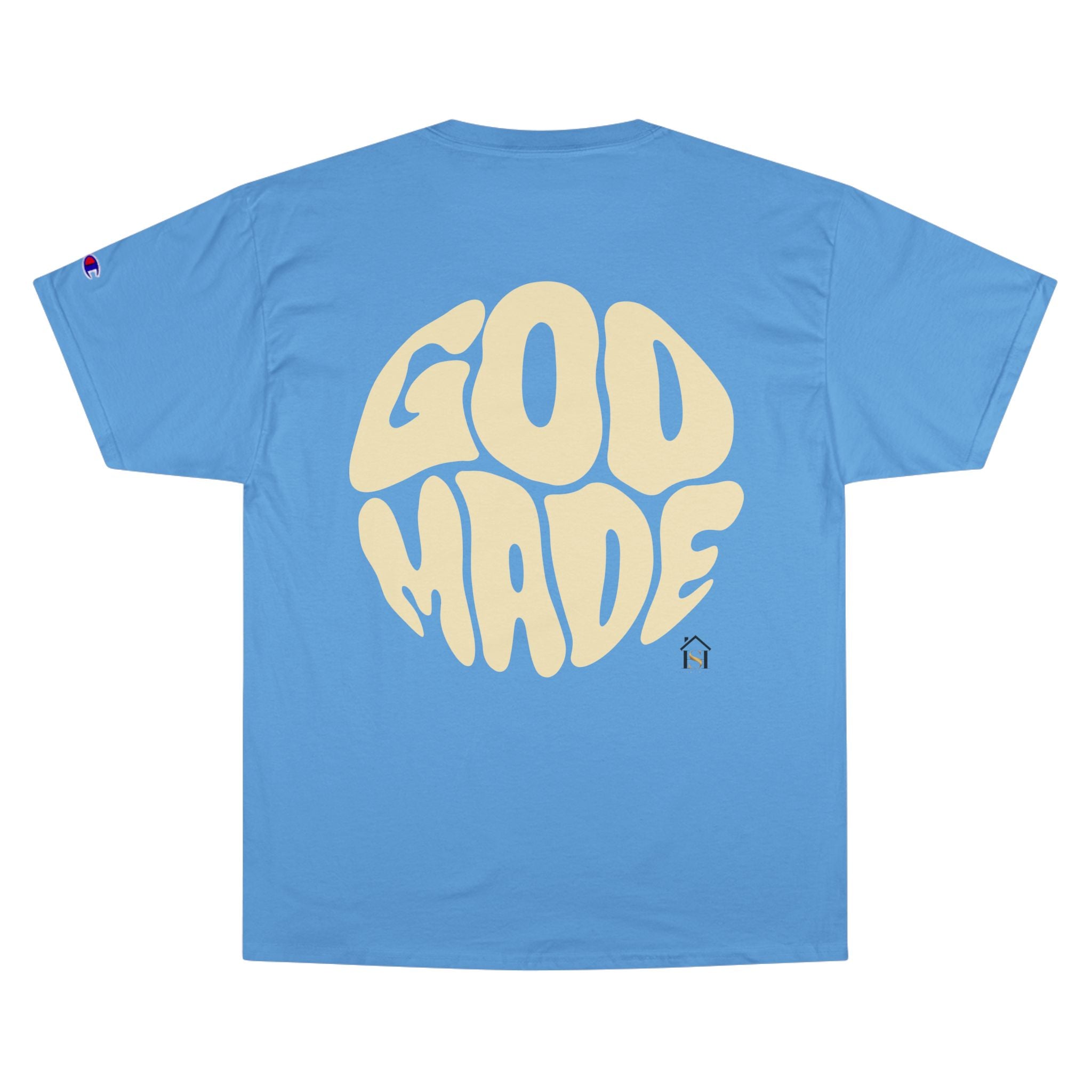 God Made Champion T-Shirt, Casual Wear, Gift for Believers, Inspirational Tee, Everyday Comfort