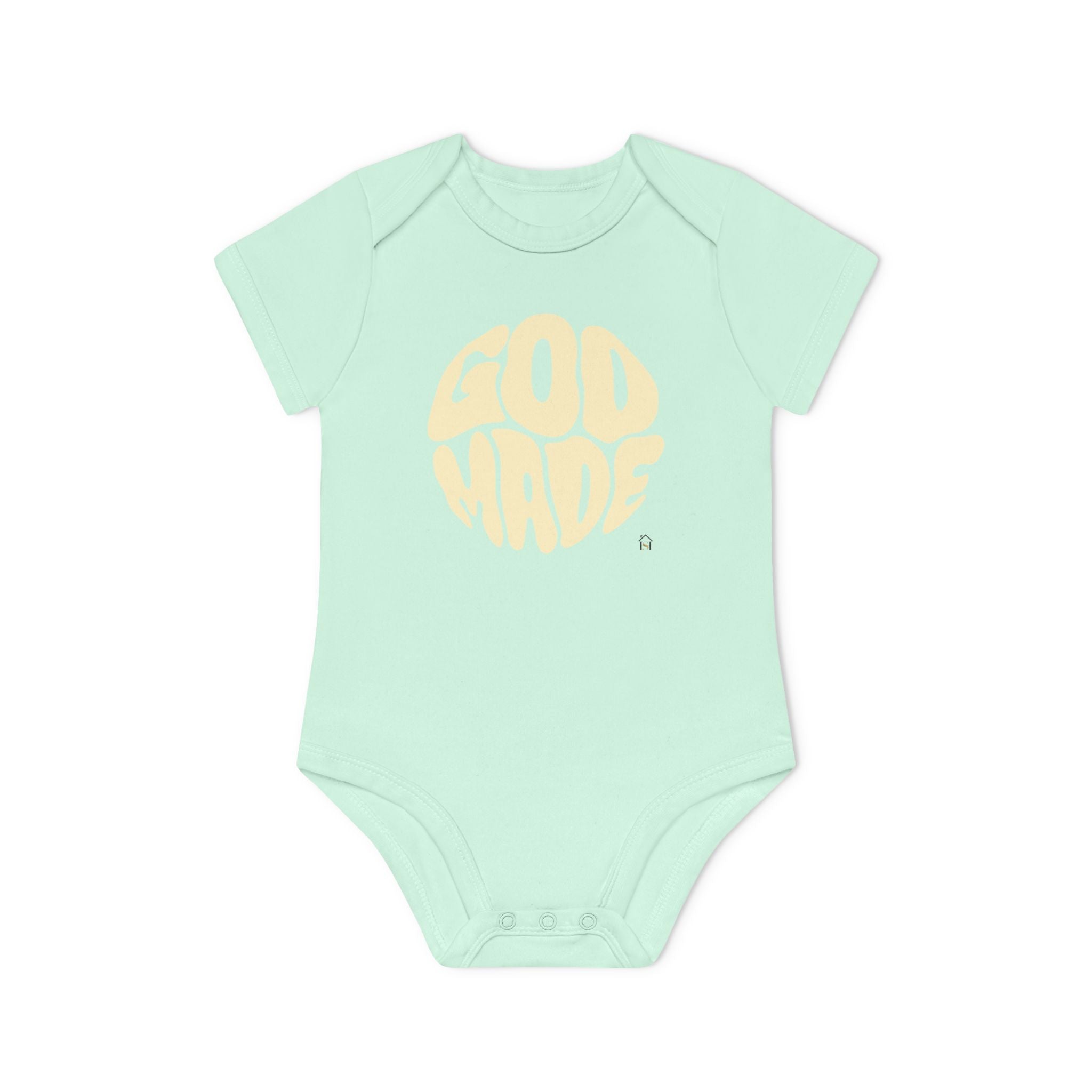 Baby Bodysuit — "God Made" Organic Short Sleeve Infant Onesie