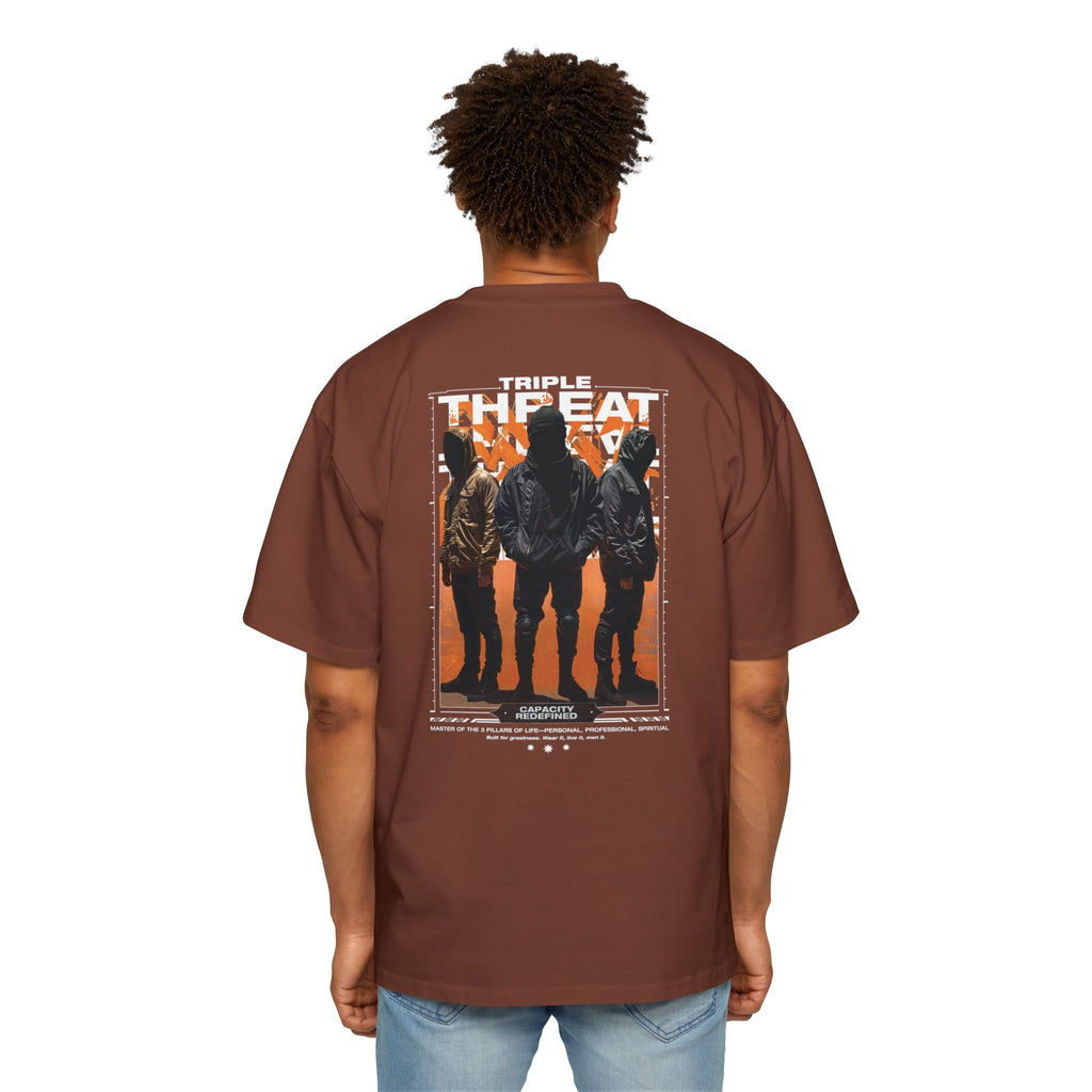 Graphic Tee — “Purpose” Front & Triple Threat Movie Poster Back